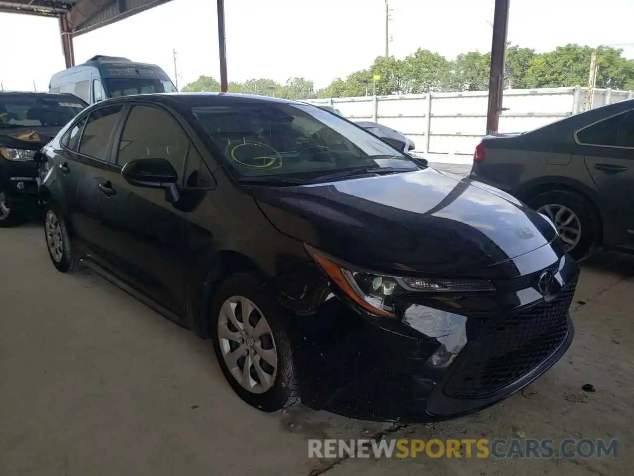 1 Photograph of a damaged car JTDEPMAE8MJ182856 TOYOTA COROLLA 2021