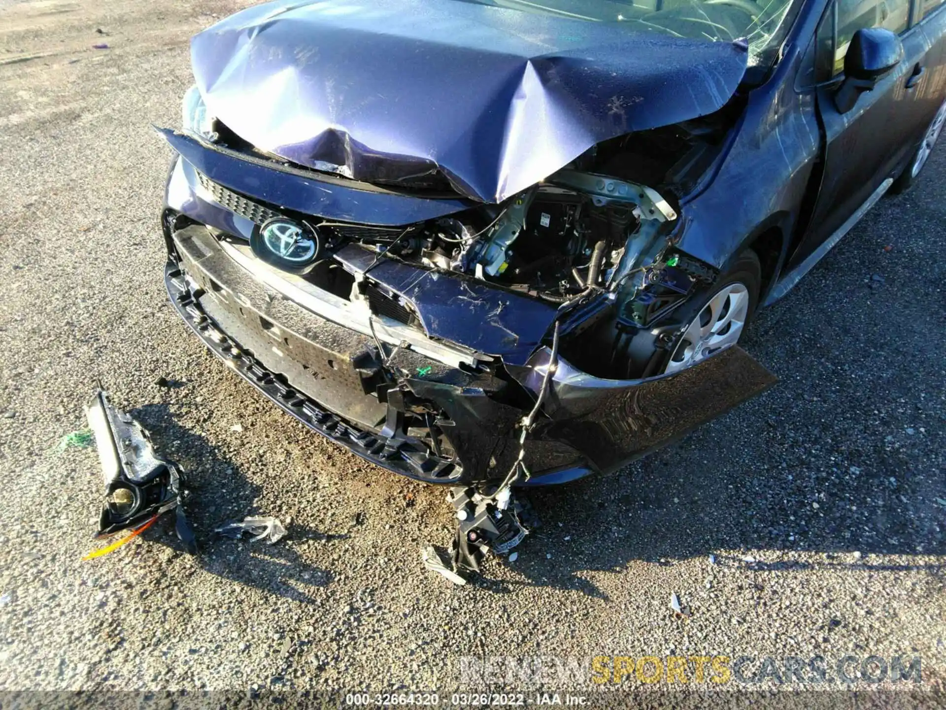 6 Photograph of a damaged car JTDEPMAE8MJ183036 TOYOTA COROLLA 2021