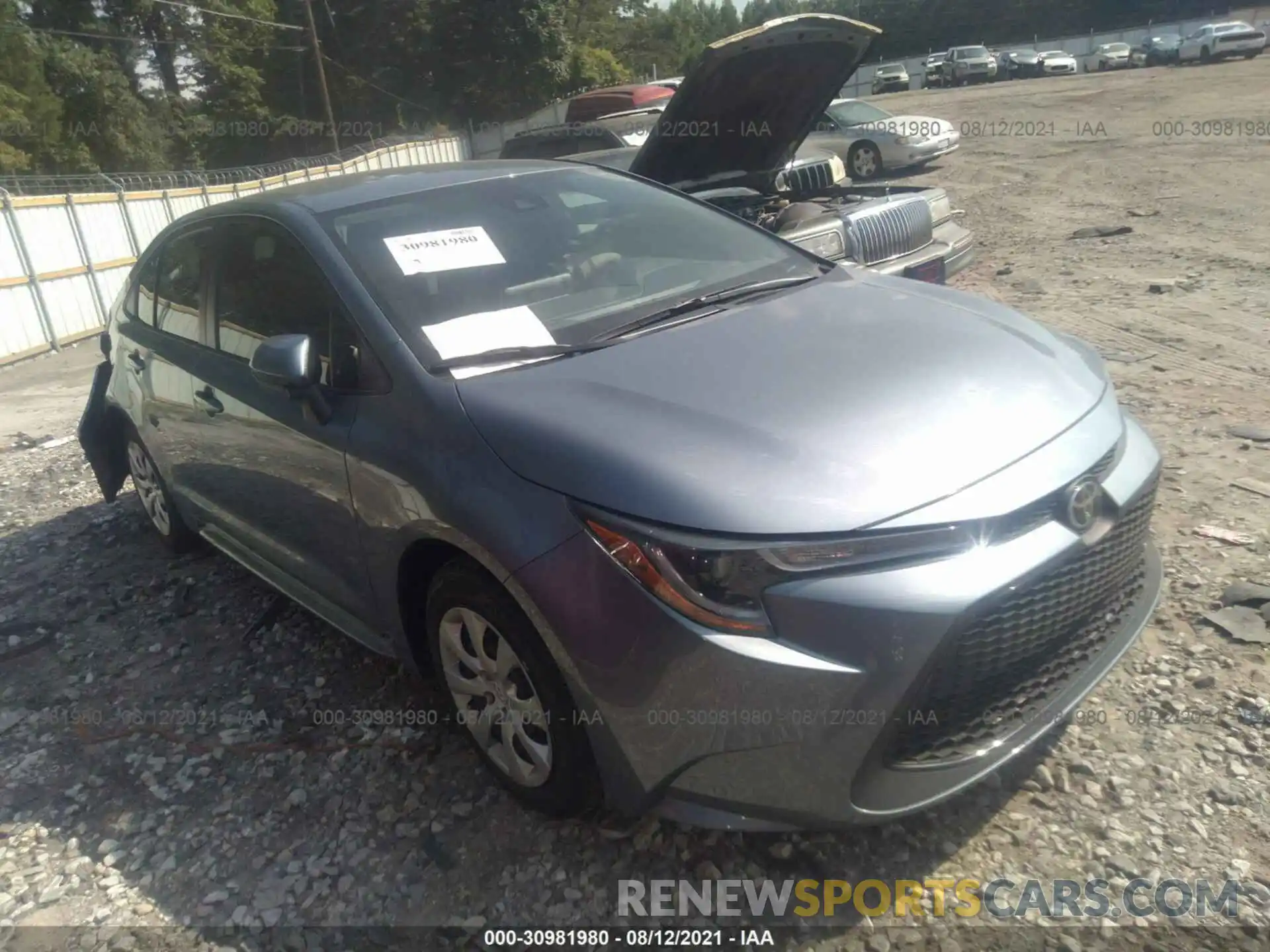 1 Photograph of a damaged car JTDEPMAE8MJ184364 TOYOTA COROLLA 2021