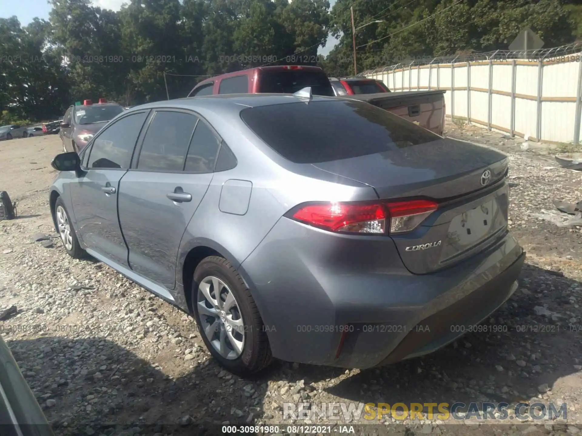 3 Photograph of a damaged car JTDEPMAE8MJ184364 TOYOTA COROLLA 2021