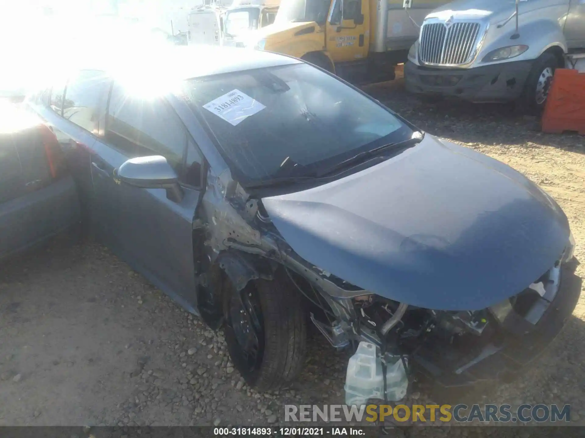 1 Photograph of a damaged car JTDEPMAE8MJ184574 TOYOTA COROLLA 2021