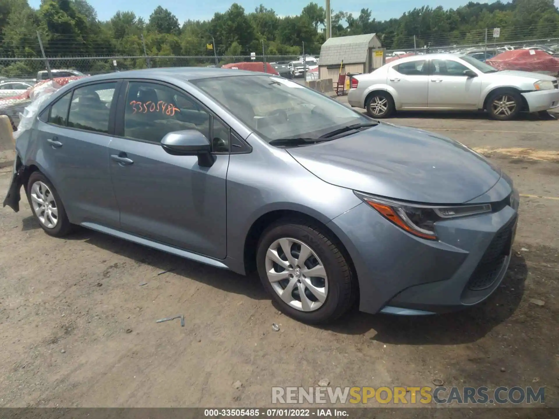 1 Photograph of a damaged car JTDEPMAE8MJ184624 TOYOTA COROLLA 2021