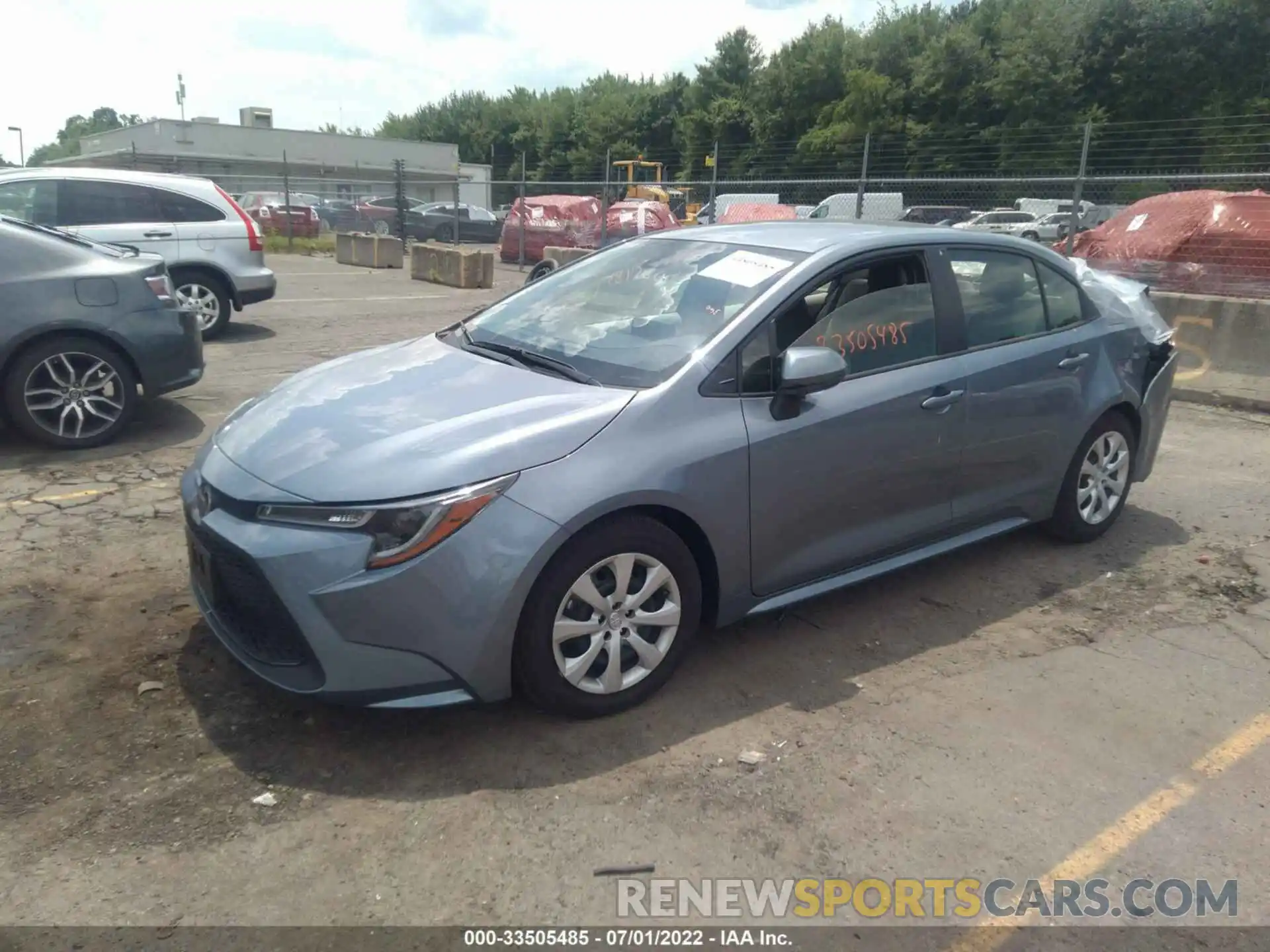 2 Photograph of a damaged car JTDEPMAE8MJ184624 TOYOTA COROLLA 2021