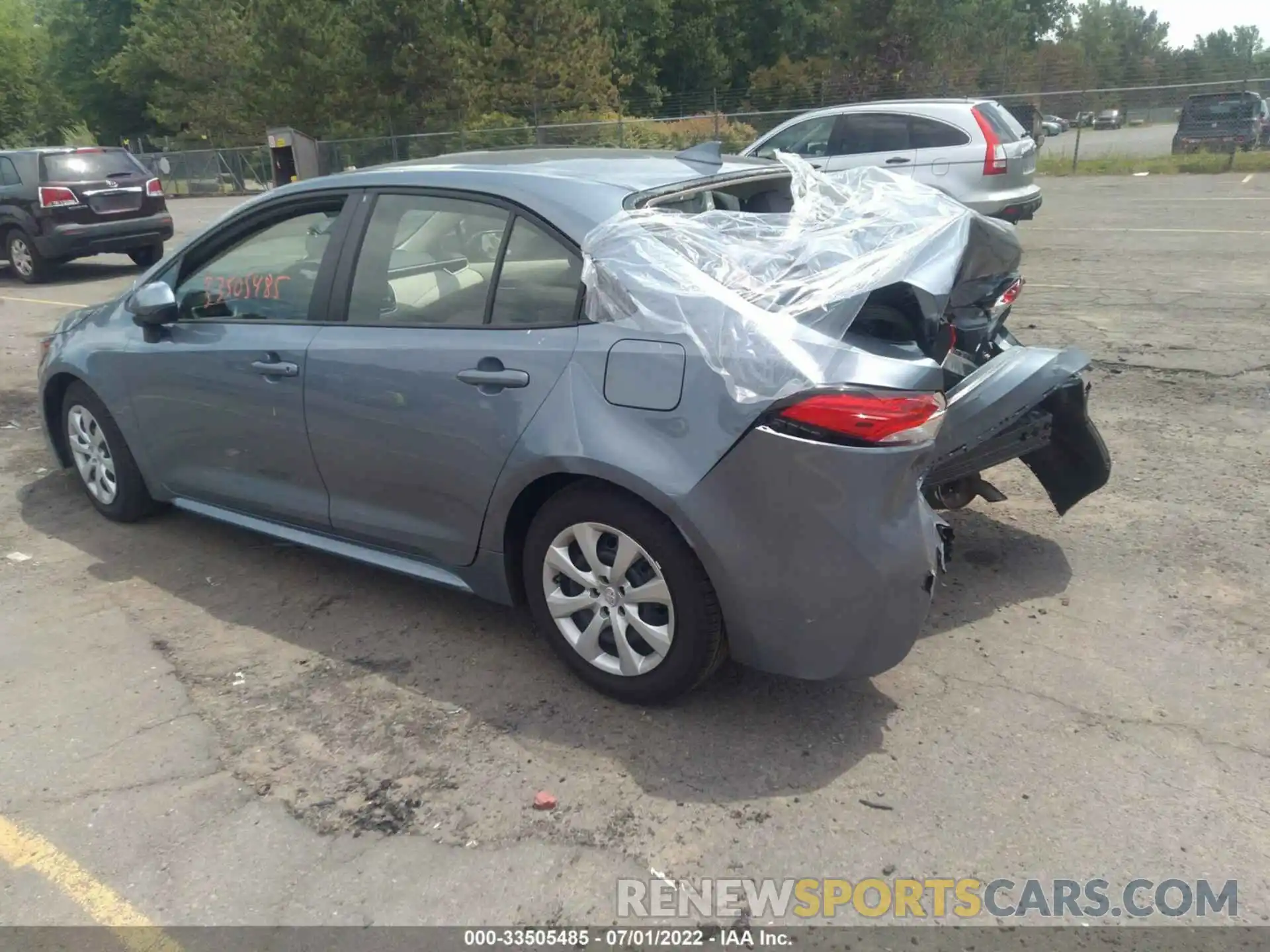 3 Photograph of a damaged car JTDEPMAE8MJ184624 TOYOTA COROLLA 2021