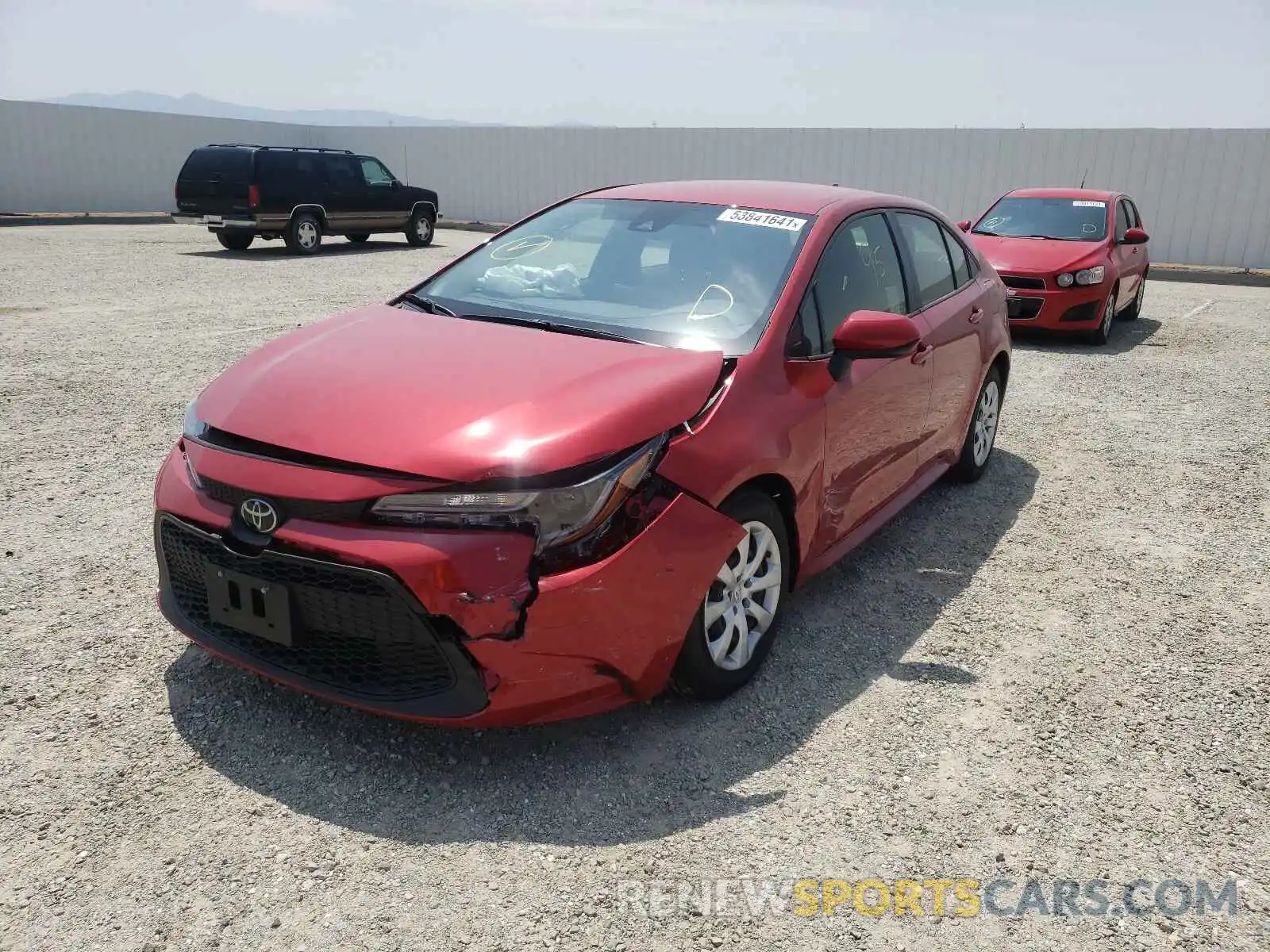 2 Photograph of a damaged car JTDEPMAE8MJ187619 TOYOTA COROLLA 2021