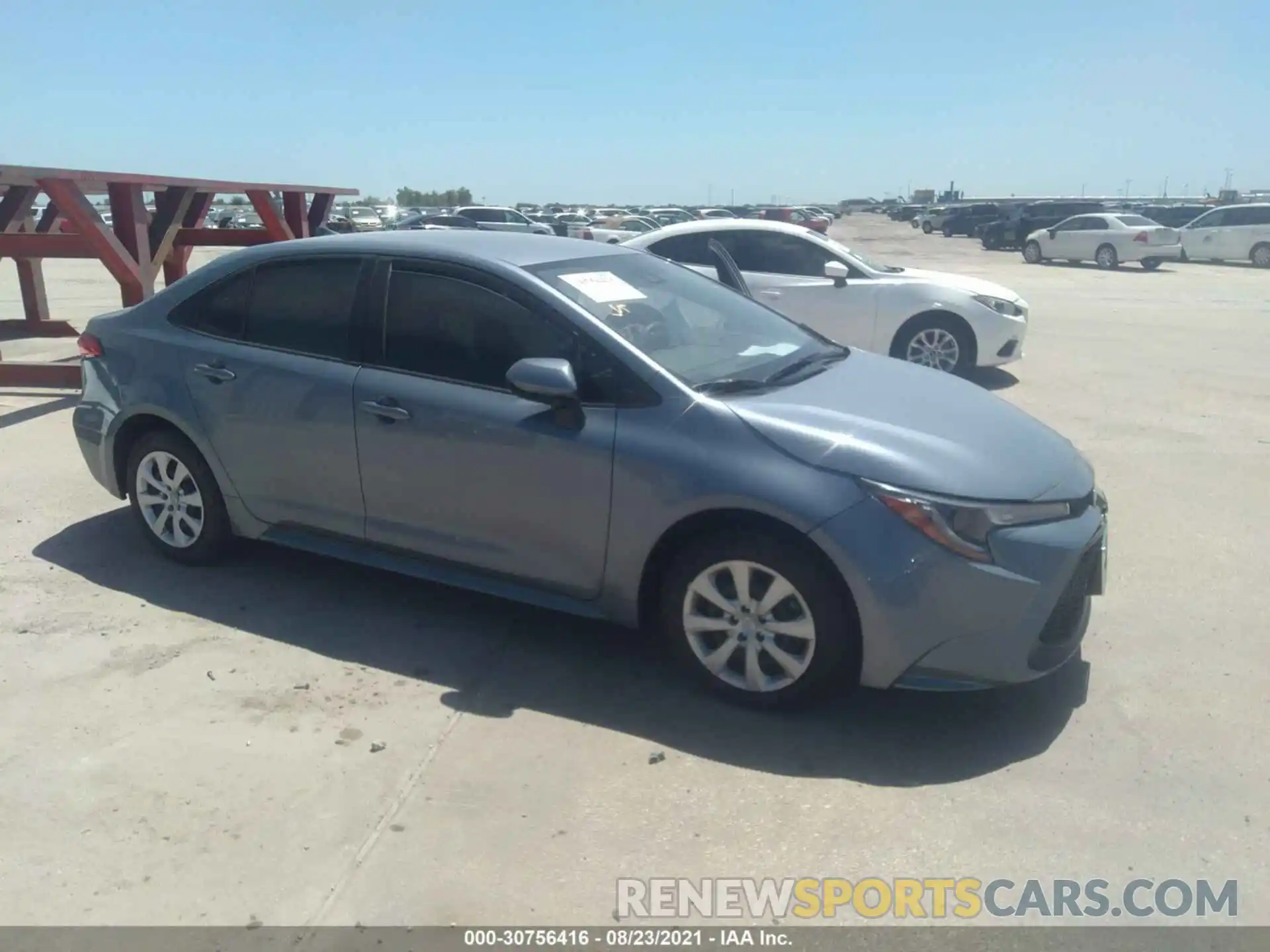 1 Photograph of a damaged car JTDEPMAE8MJ187653 TOYOTA COROLLA 2021