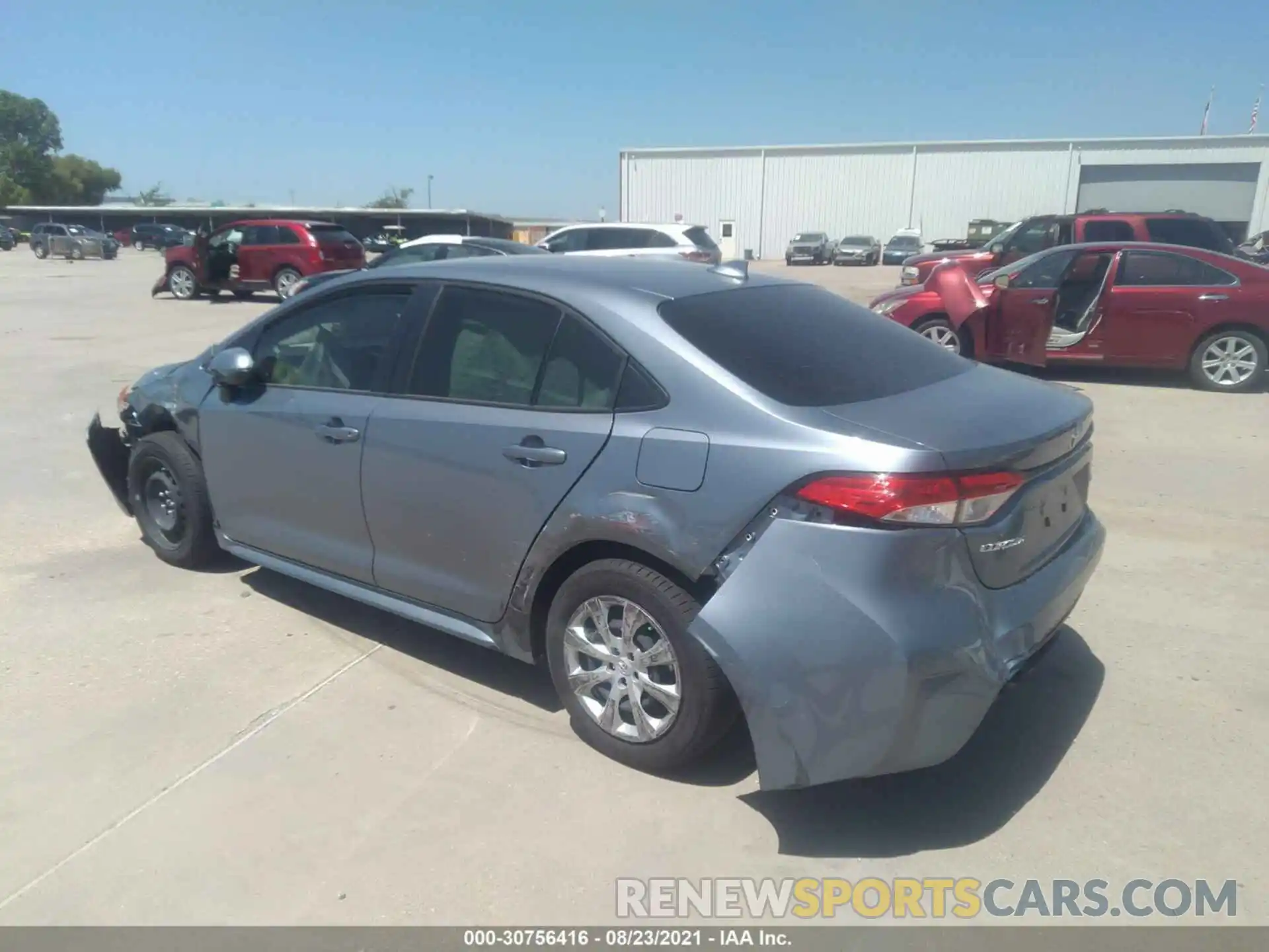 3 Photograph of a damaged car JTDEPMAE8MJ187653 TOYOTA COROLLA 2021