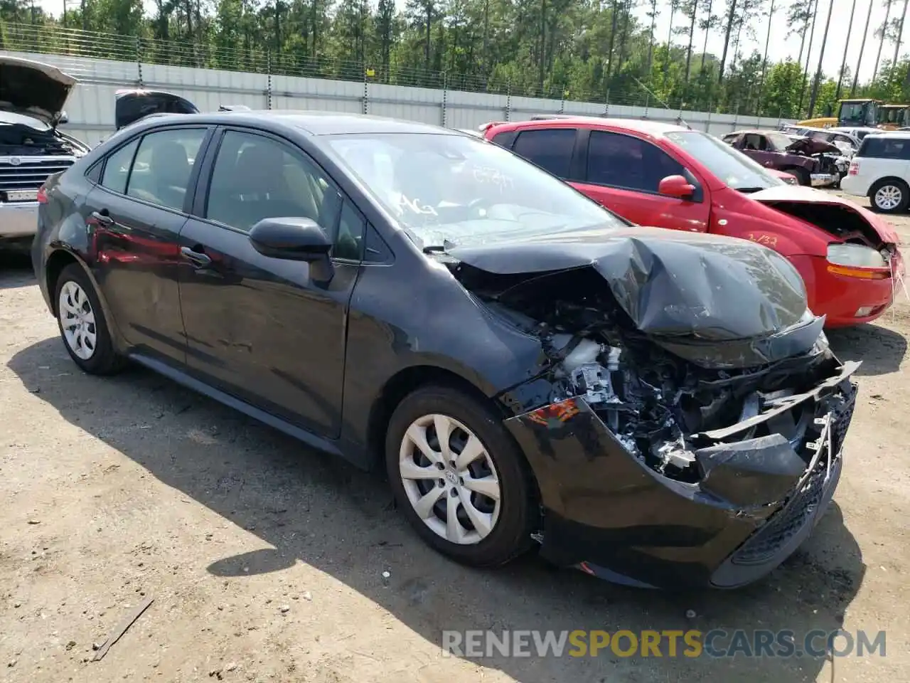 1 Photograph of a damaged car JTDEPMAE8MJ188415 TOYOTA COROLLA 2021