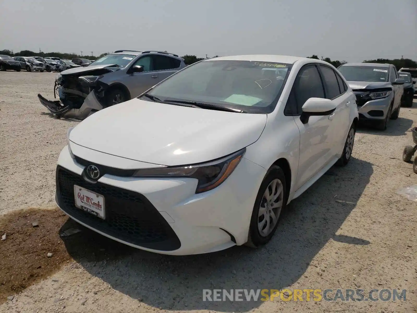 2 Photograph of a damaged car JTDEPMAE8MJ189032 TOYOTA COROLLA 2021