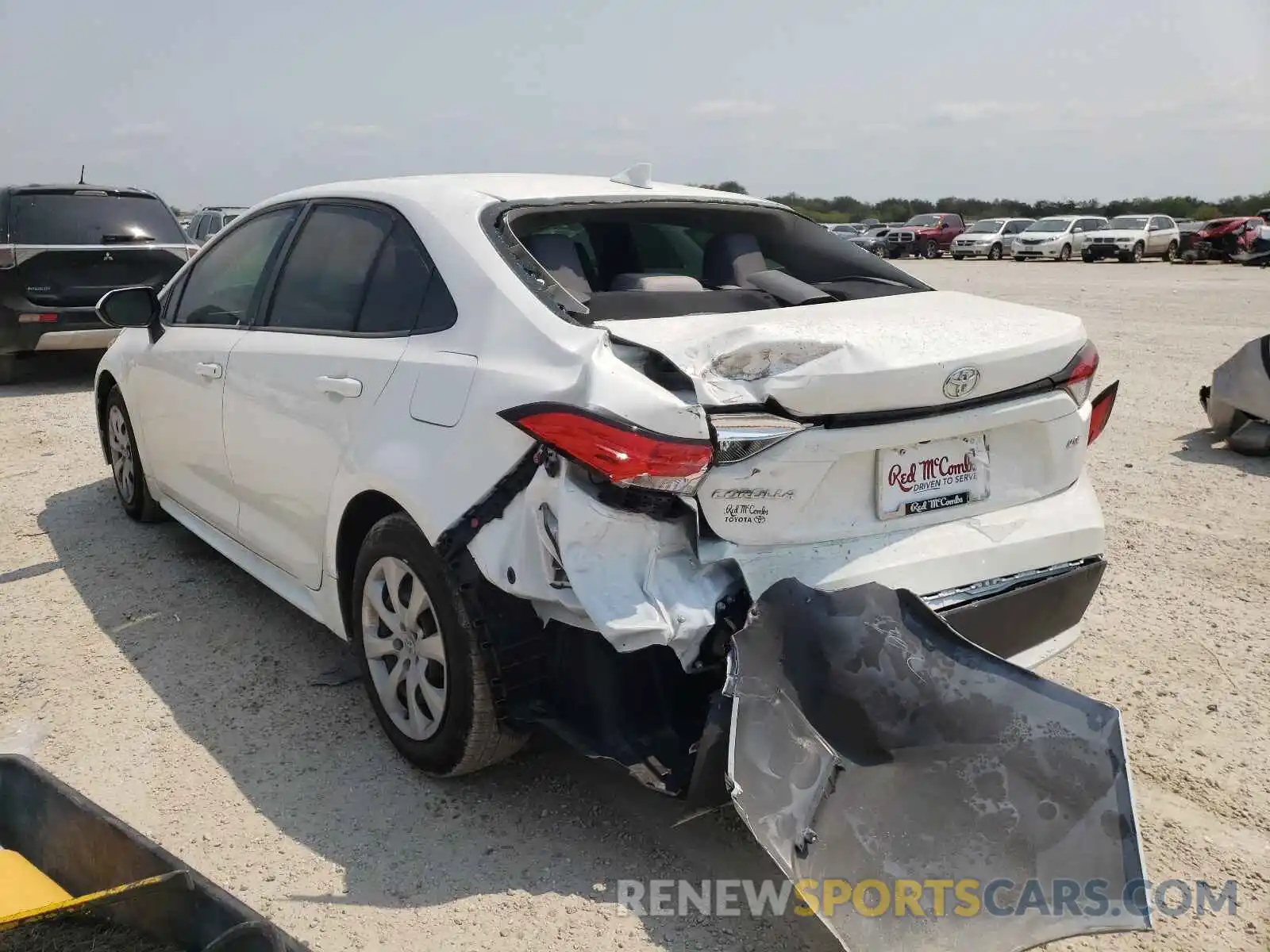 3 Photograph of a damaged car JTDEPMAE8MJ189032 TOYOTA COROLLA 2021