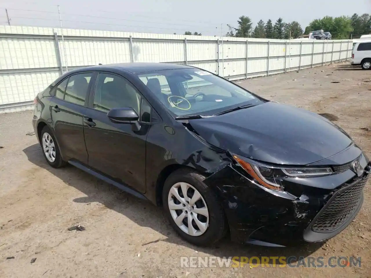 1 Photograph of a damaged car JTDEPMAE8MJ189354 TOYOTA COROLLA 2021