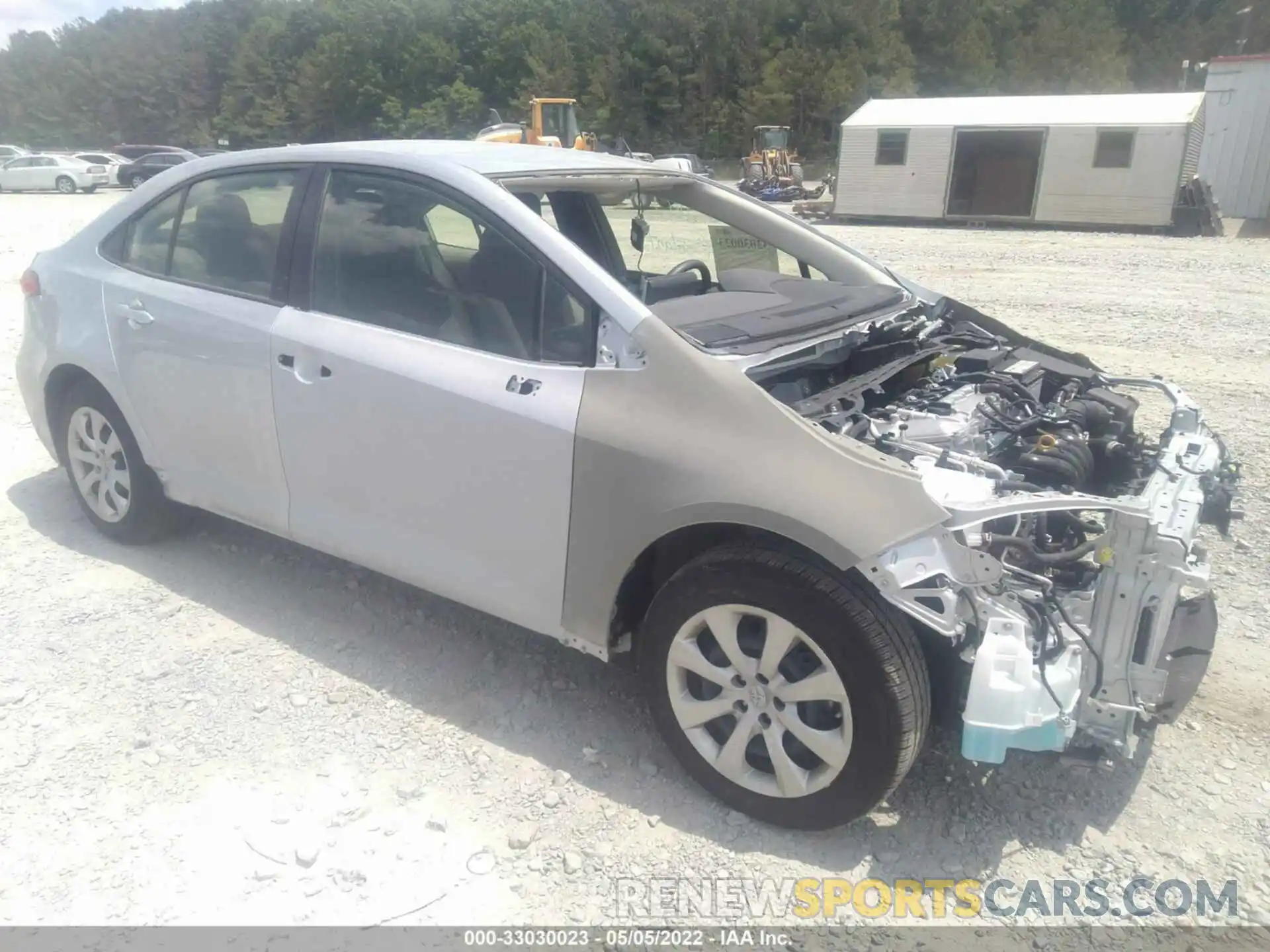 1 Photograph of a damaged car JTDEPMAE8MJ189614 TOYOTA COROLLA 2021