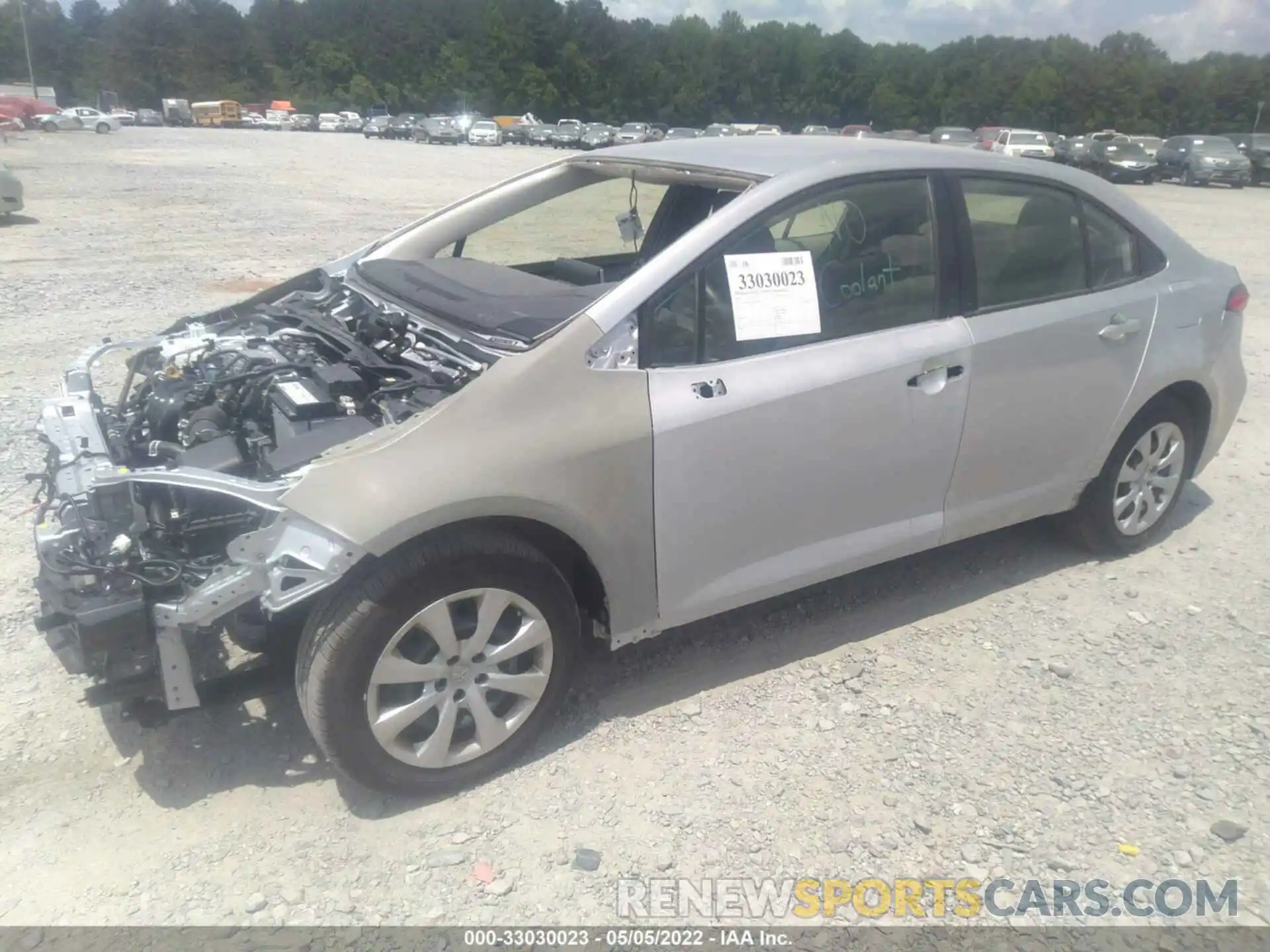 2 Photograph of a damaged car JTDEPMAE8MJ189614 TOYOTA COROLLA 2021