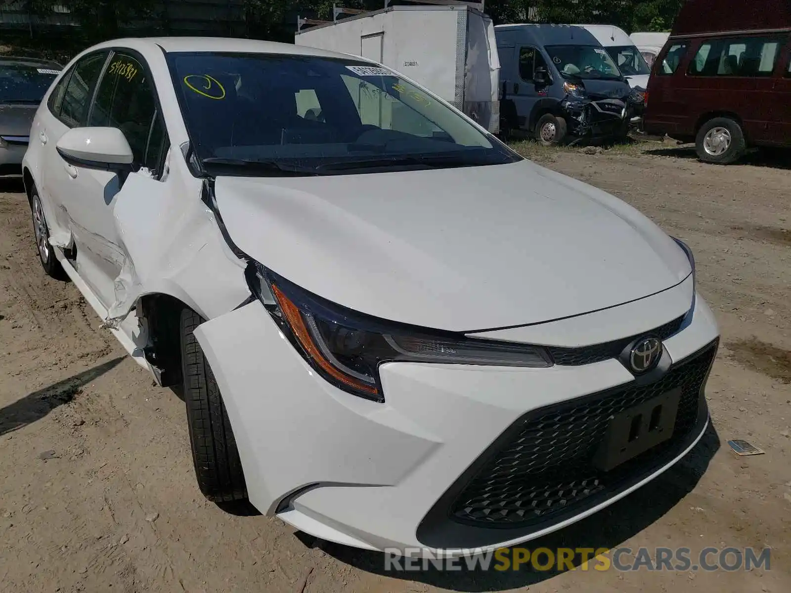 1 Photograph of a damaged car JTDEPMAE8MJ190018 TOYOTA COROLLA 2021