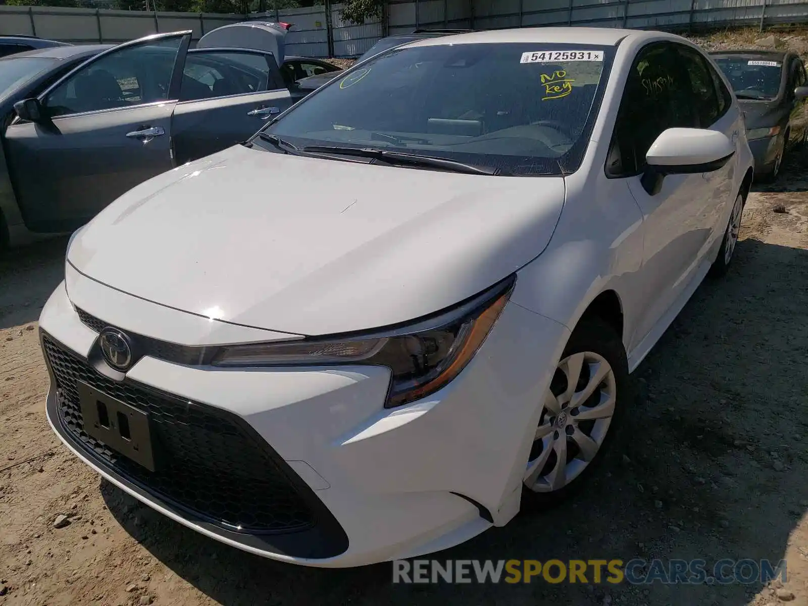 2 Photograph of a damaged car JTDEPMAE8MJ190018 TOYOTA COROLLA 2021