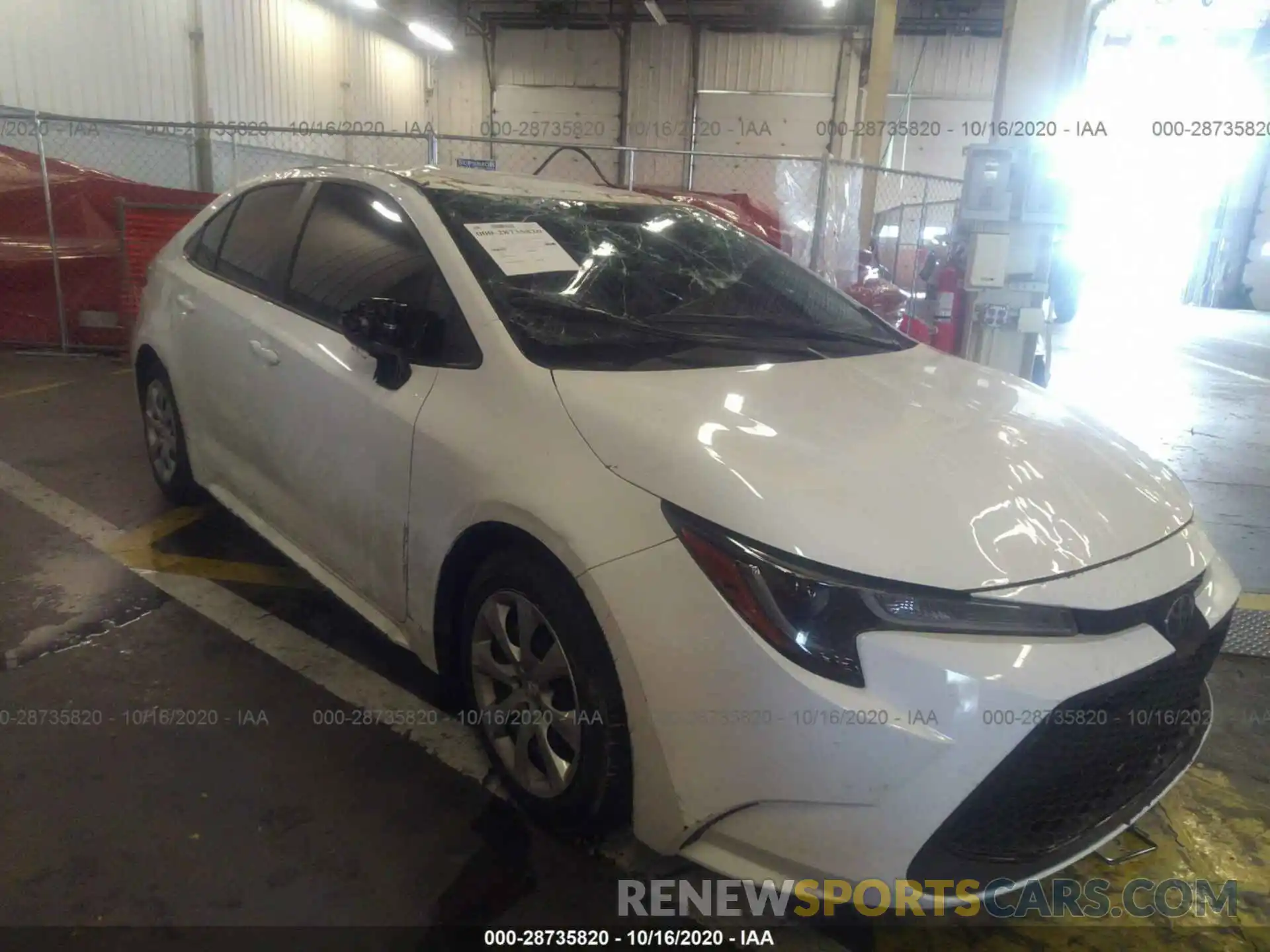 1 Photograph of a damaged car JTDEPMAE9MJ117417 TOYOTA COROLLA 2021