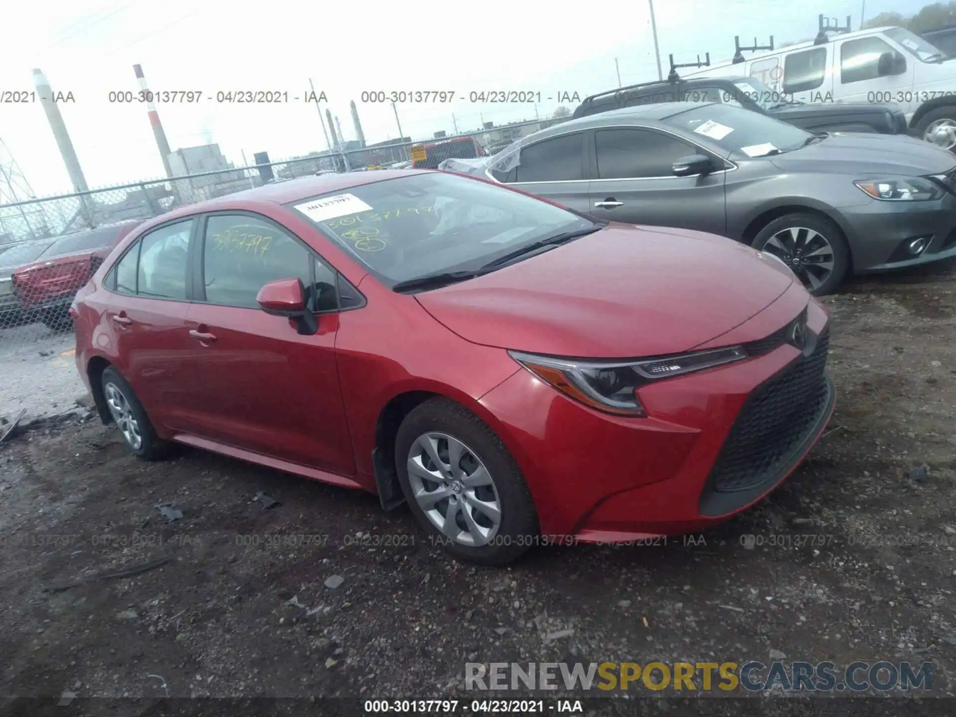 1 Photograph of a damaged car JTDEPMAE9MJ117921 TOYOTA COROLLA 2021