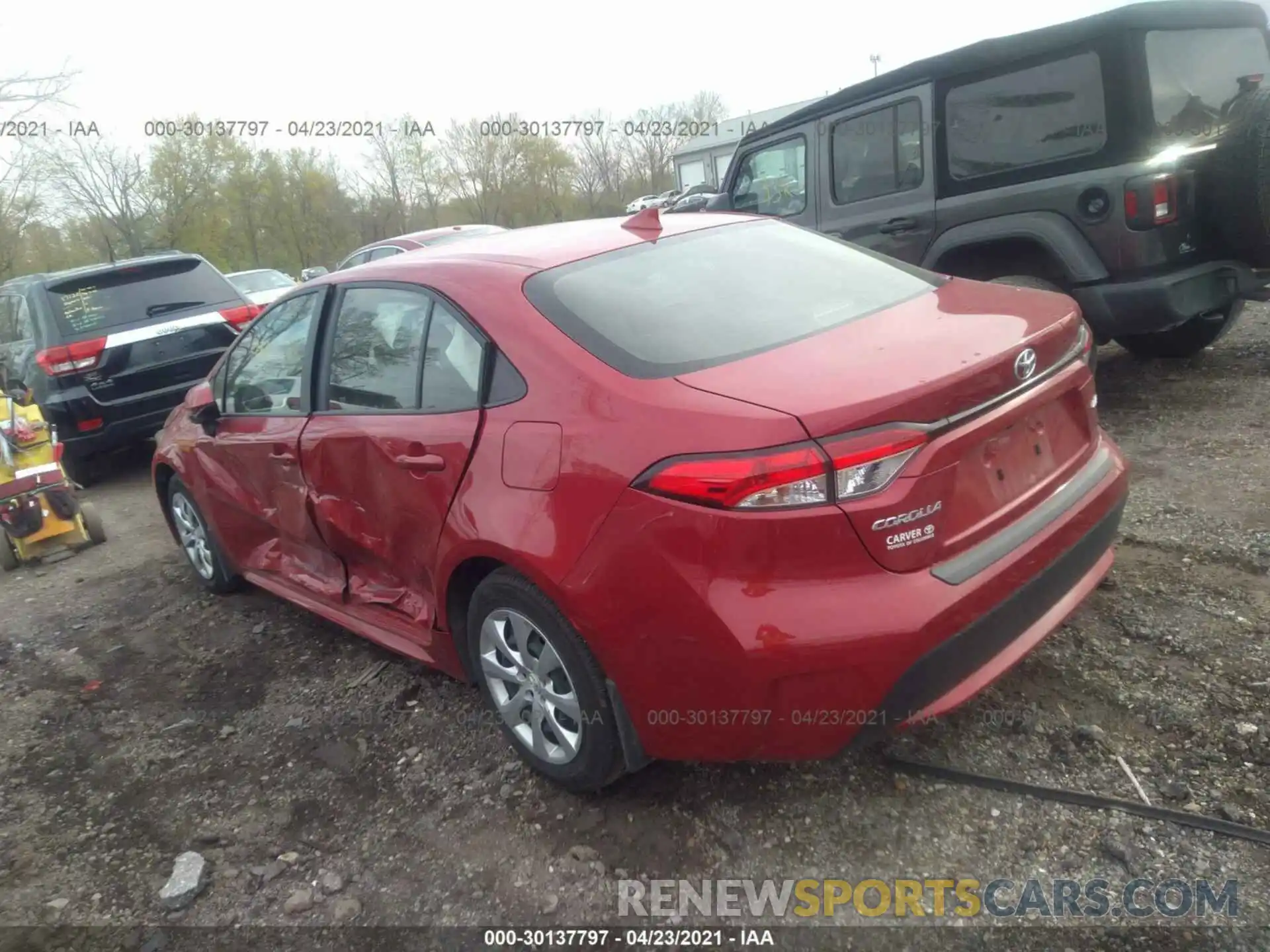 3 Photograph of a damaged car JTDEPMAE9MJ117921 TOYOTA COROLLA 2021