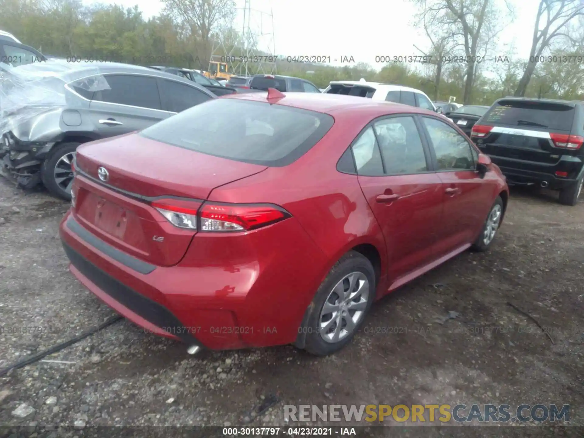 4 Photograph of a damaged car JTDEPMAE9MJ117921 TOYOTA COROLLA 2021