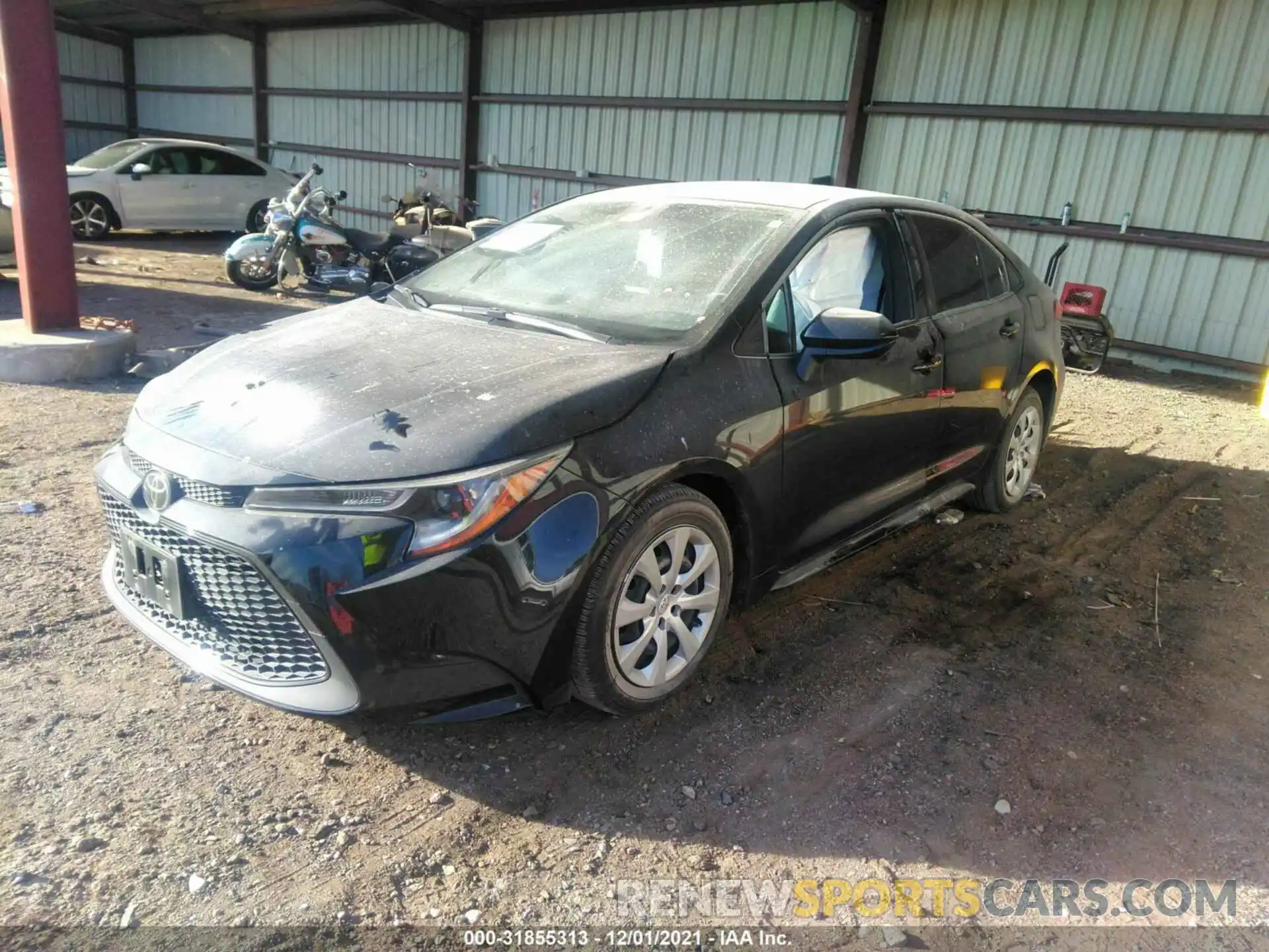 2 Photograph of a damaged car JTDEPMAE9MJ118373 TOYOTA COROLLA 2021