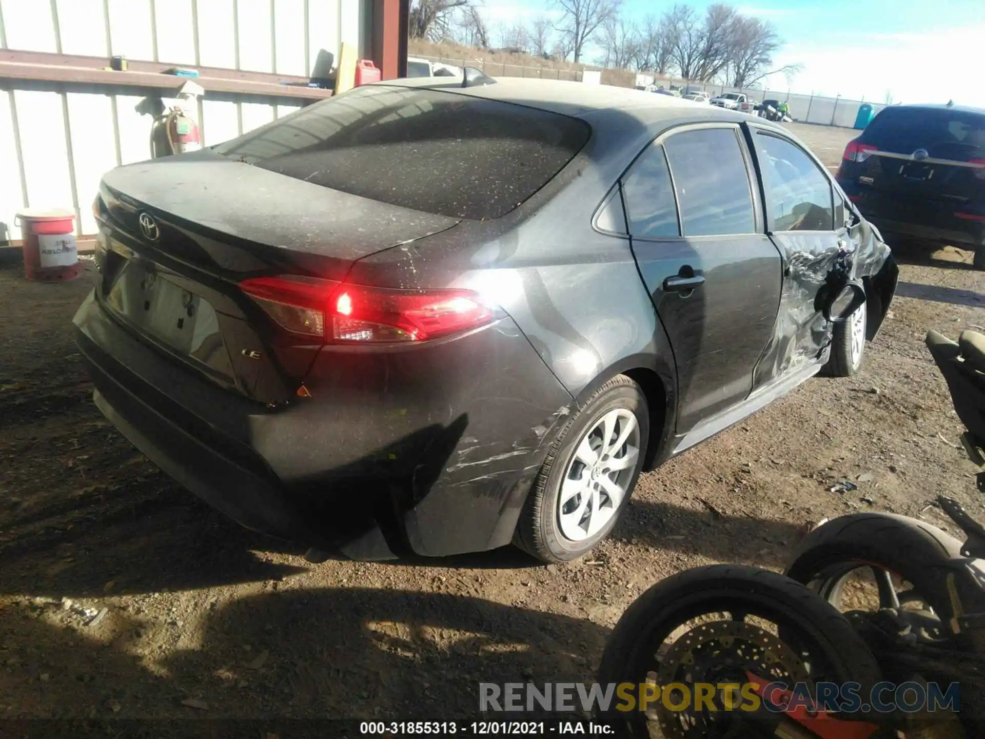 4 Photograph of a damaged car JTDEPMAE9MJ118373 TOYOTA COROLLA 2021