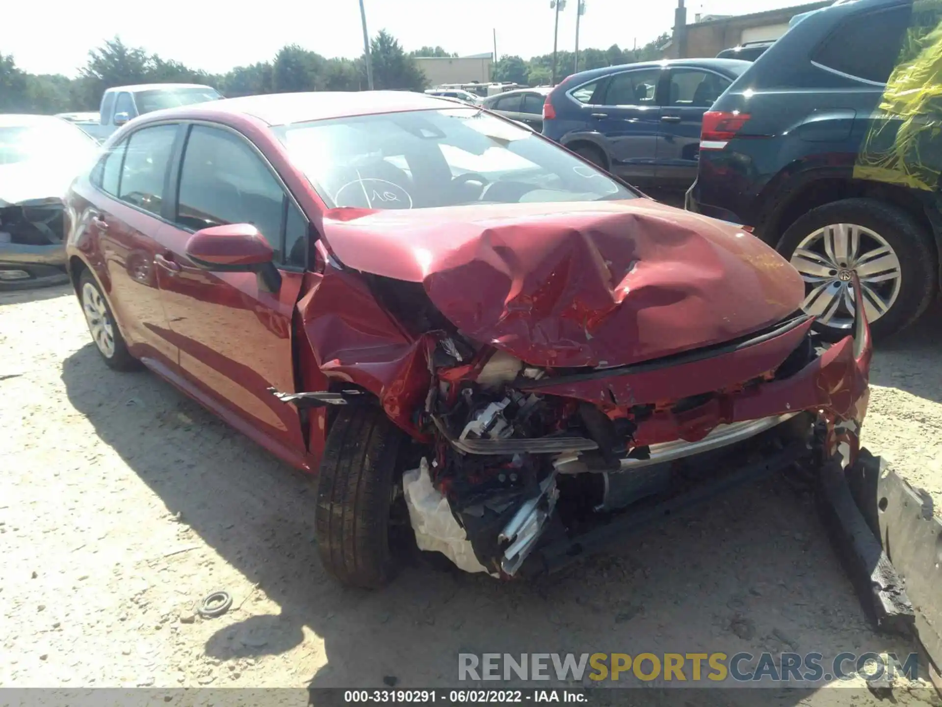 1 Photograph of a damaged car JTDEPMAE9MJ118812 TOYOTA COROLLA 2021