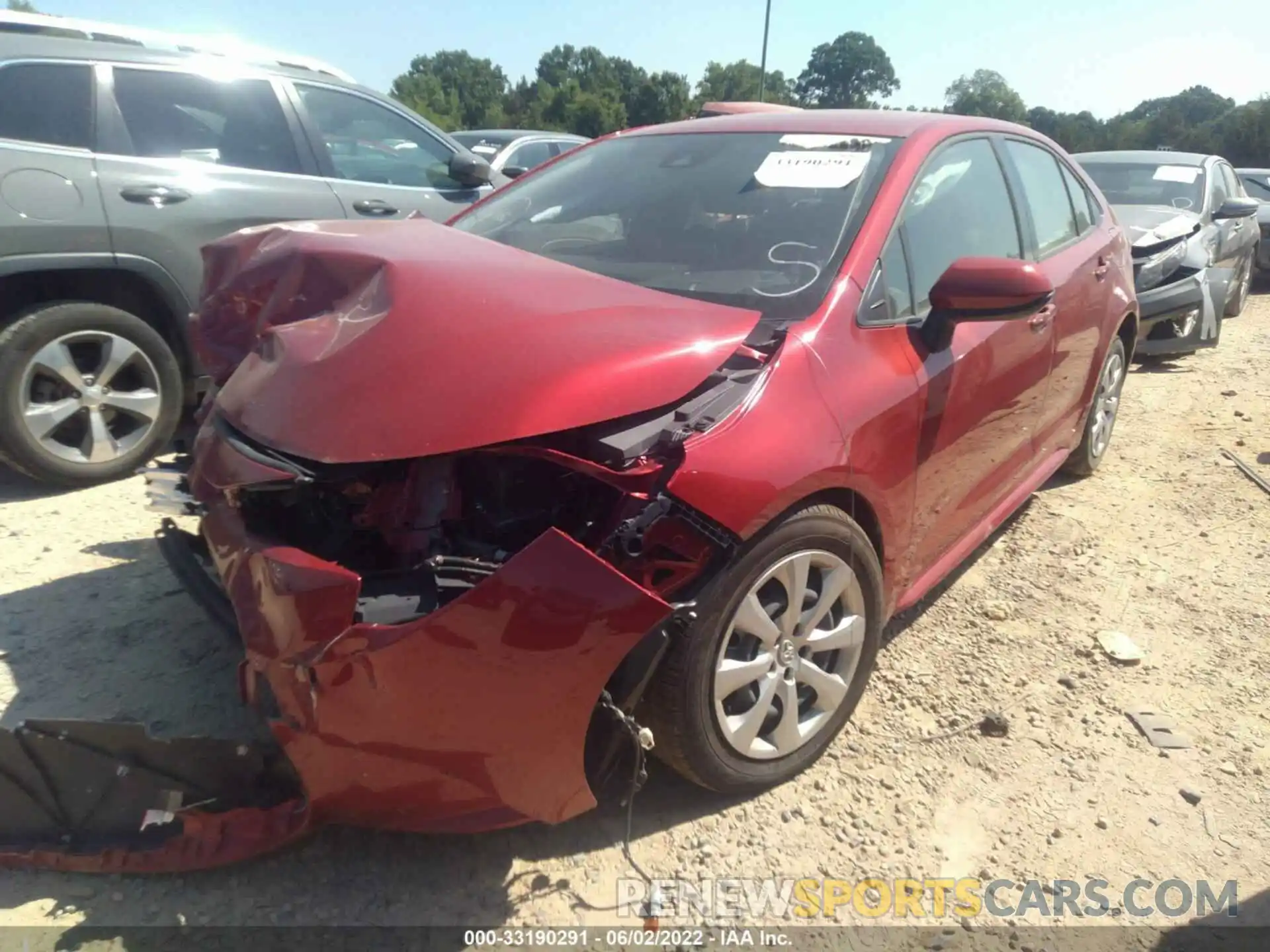 2 Photograph of a damaged car JTDEPMAE9MJ118812 TOYOTA COROLLA 2021