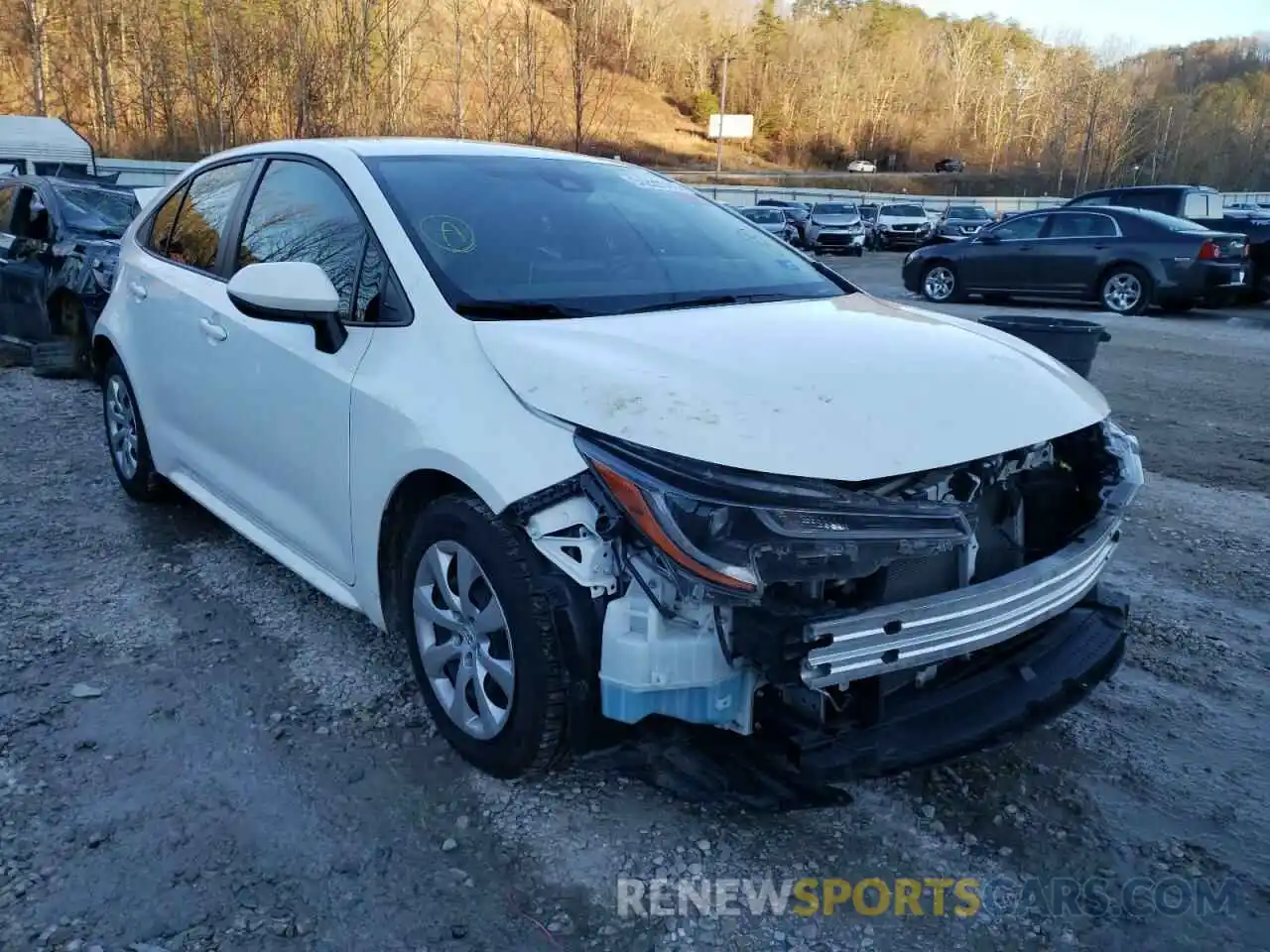 1 Photograph of a damaged car JTDEPMAE9MJ119572 TOYOTA COROLLA 2021