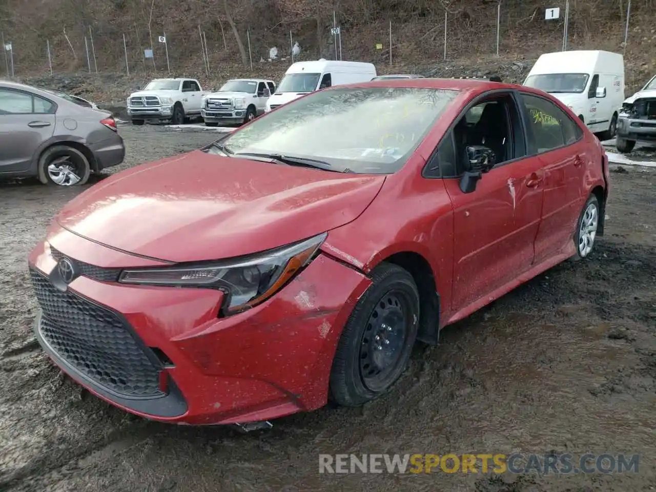 2 Photograph of a damaged car JTDEPMAE9MJ120205 TOYOTA COROLLA 2021