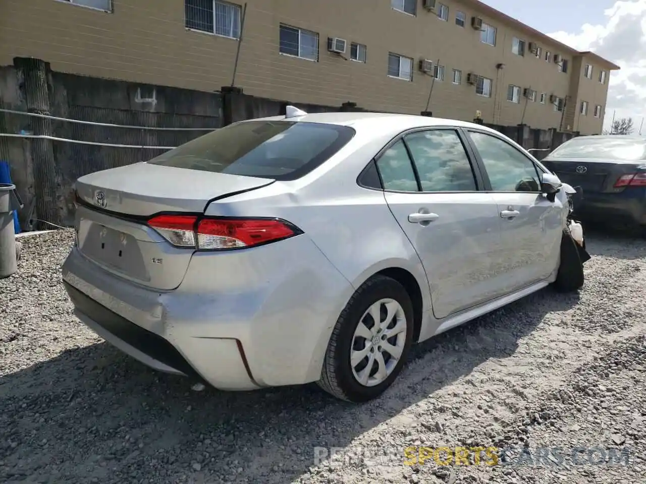 4 Photograph of a damaged car JTDEPMAE9MJ121581 TOYOTA COROLLA 2021