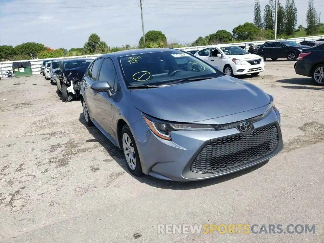 1 Photograph of a damaged car JTDEPMAE9MJ124190 TOYOTA COROLLA 2021