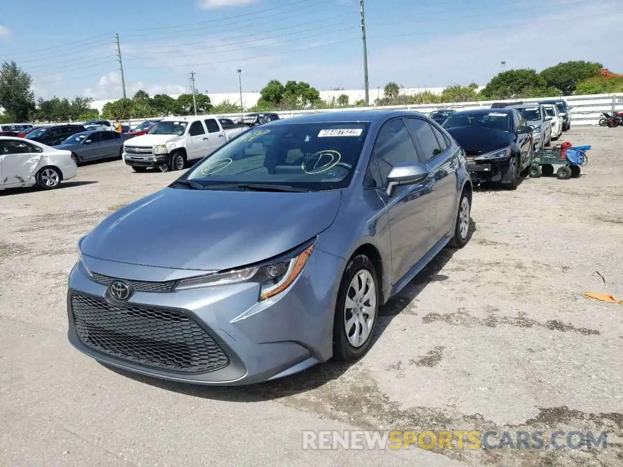 2 Photograph of a damaged car JTDEPMAE9MJ124190 TOYOTA COROLLA 2021