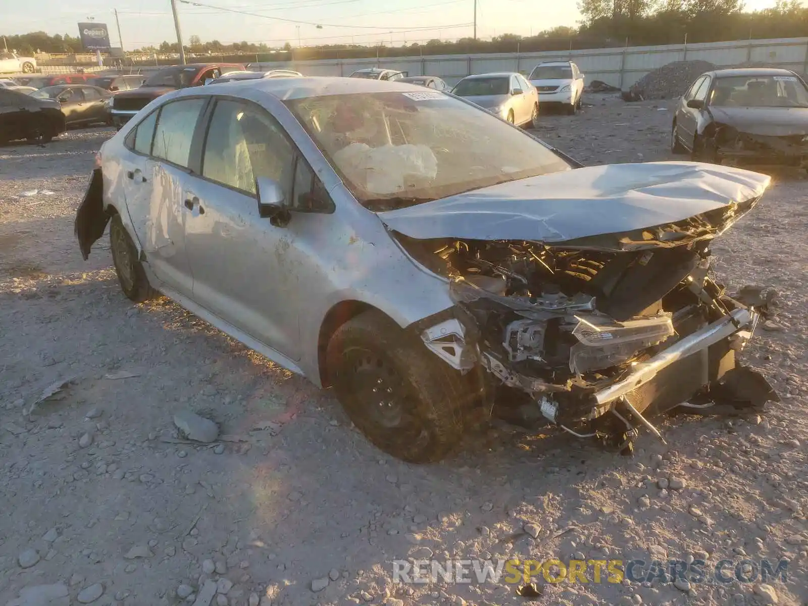 1 Photograph of a damaged car JTDEPMAE9MJ124559 TOYOTA COROLLA 2021