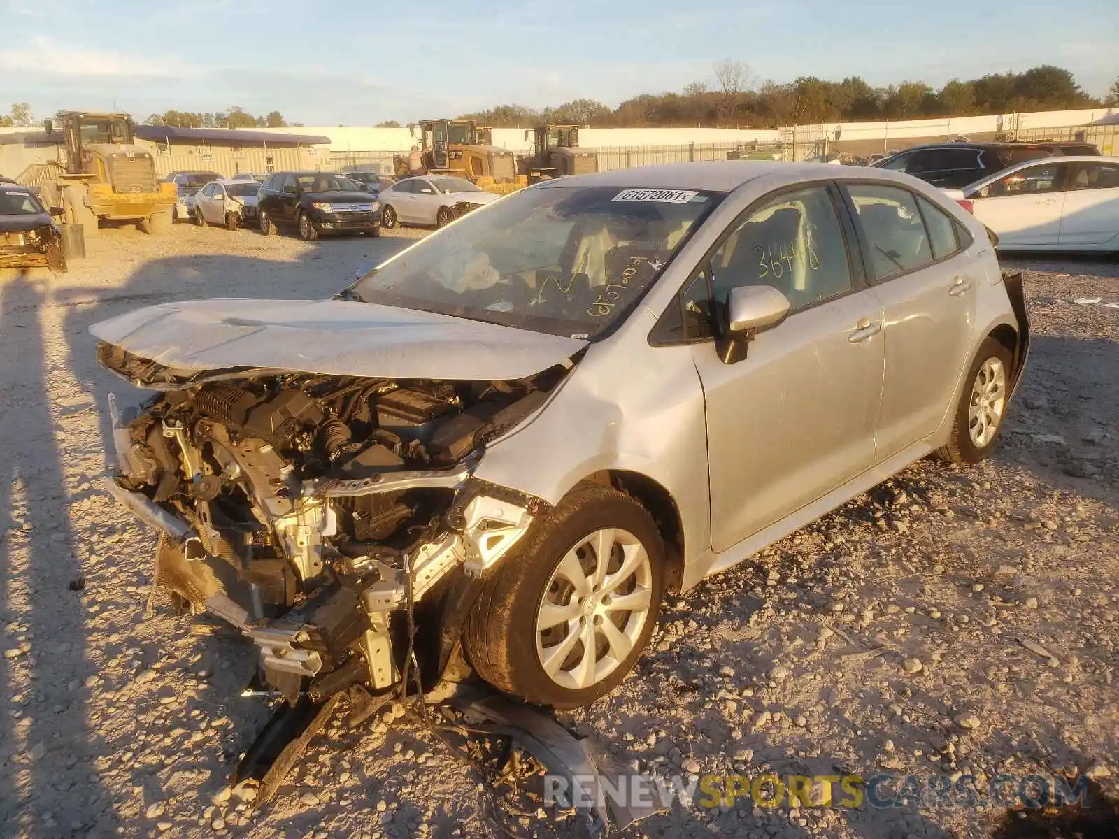 2 Photograph of a damaged car JTDEPMAE9MJ124559 TOYOTA COROLLA 2021