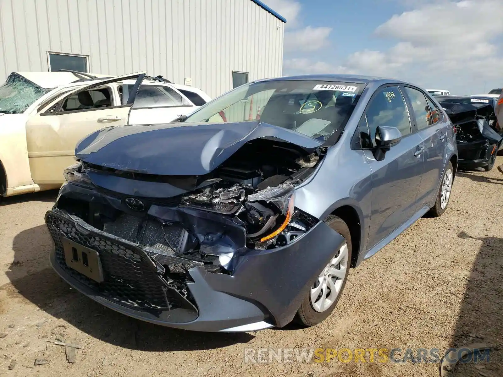 2 Photograph of a damaged car JTDEPMAE9MJ124898 TOYOTA COROLLA 2021