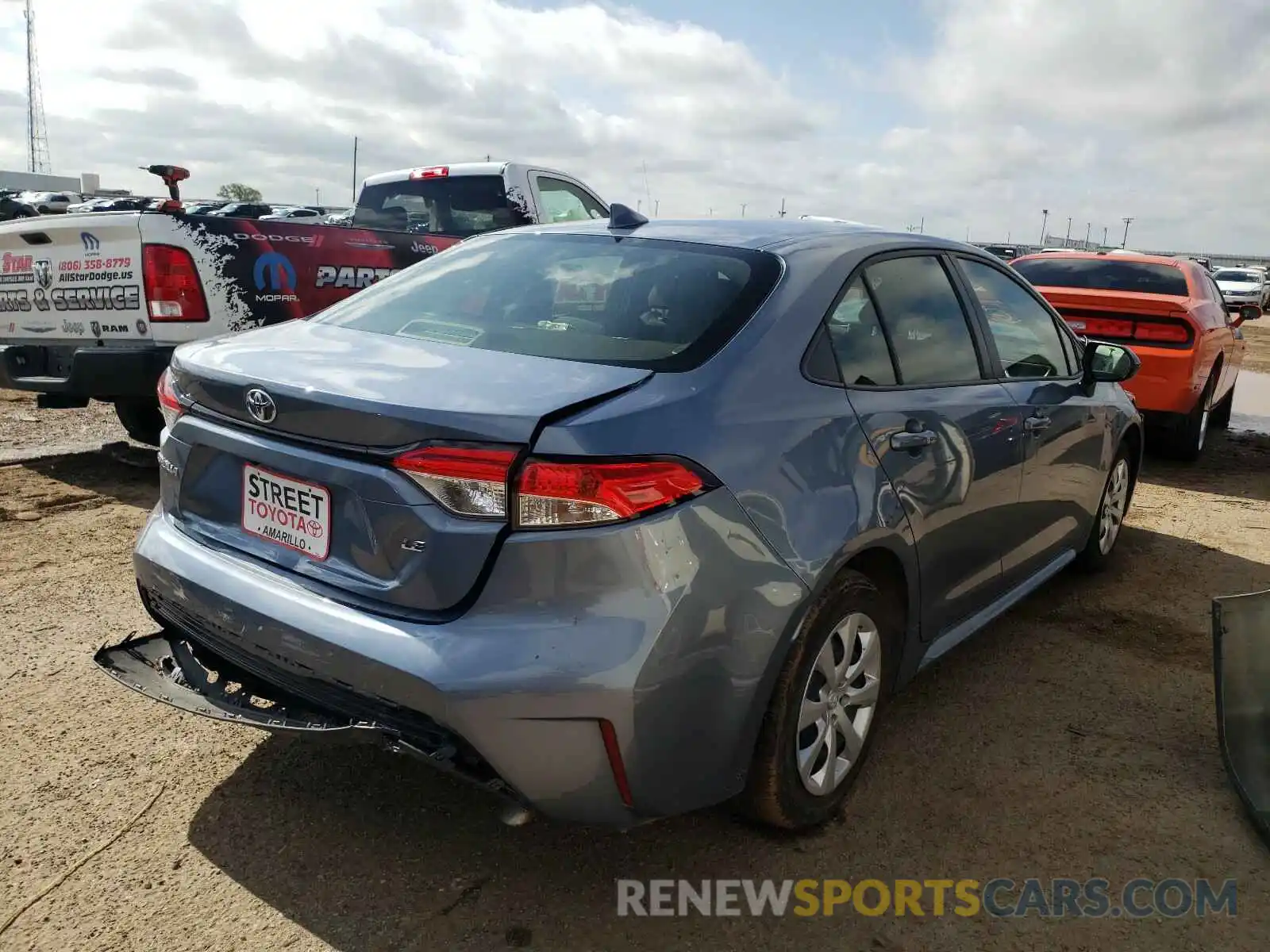 4 Photograph of a damaged car JTDEPMAE9MJ124898 TOYOTA COROLLA 2021