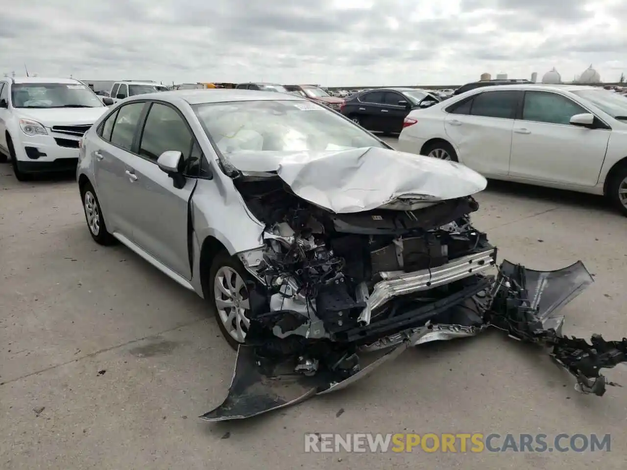 1 Photograph of a damaged car JTDEPMAE9MJ125596 TOYOTA COROLLA 2021