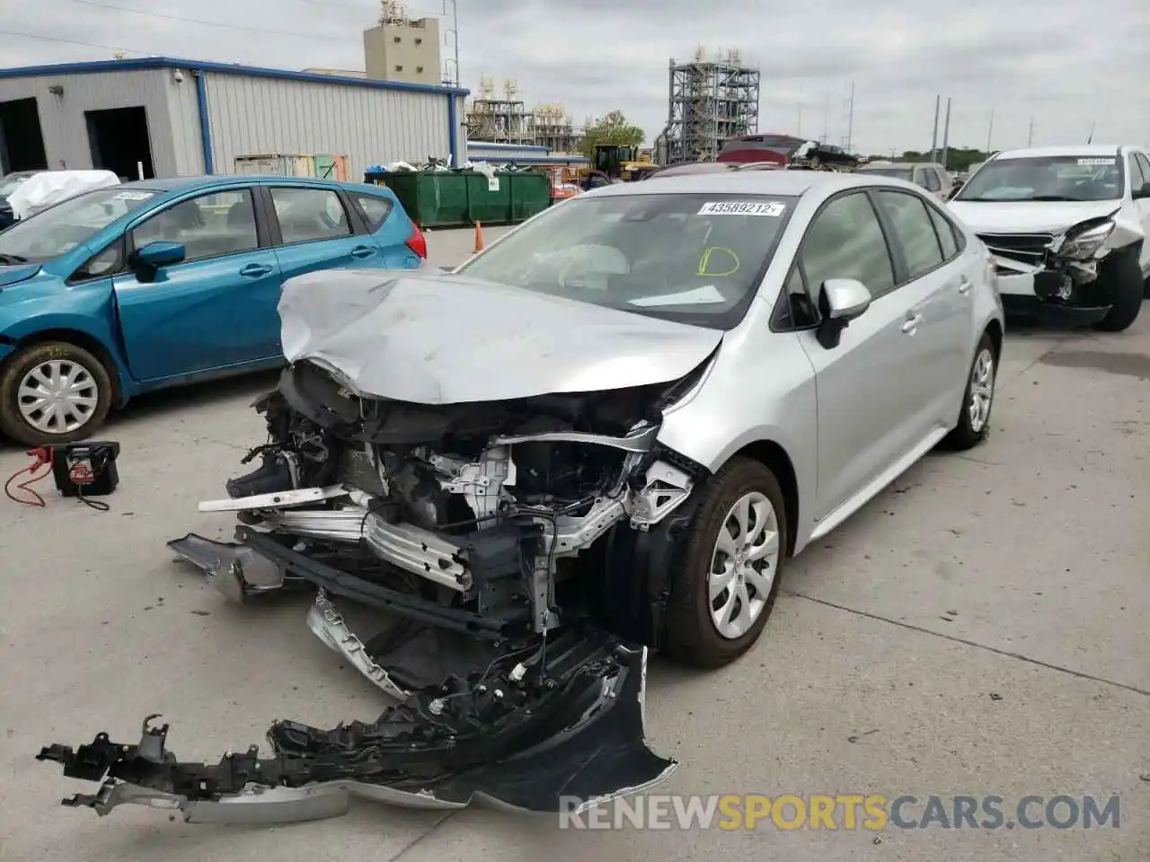 2 Photograph of a damaged car JTDEPMAE9MJ125596 TOYOTA COROLLA 2021