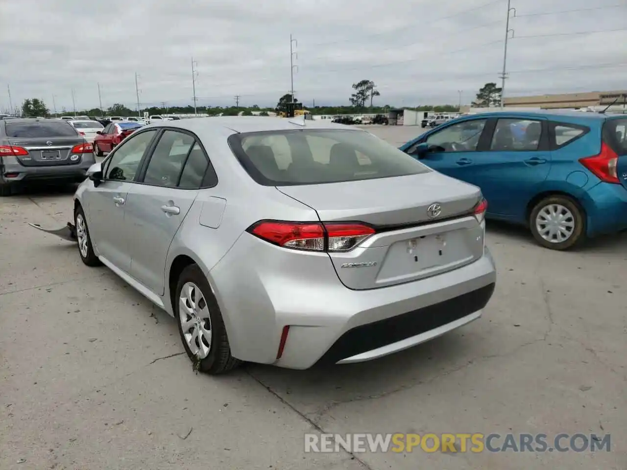 3 Photograph of a damaged car JTDEPMAE9MJ125596 TOYOTA COROLLA 2021