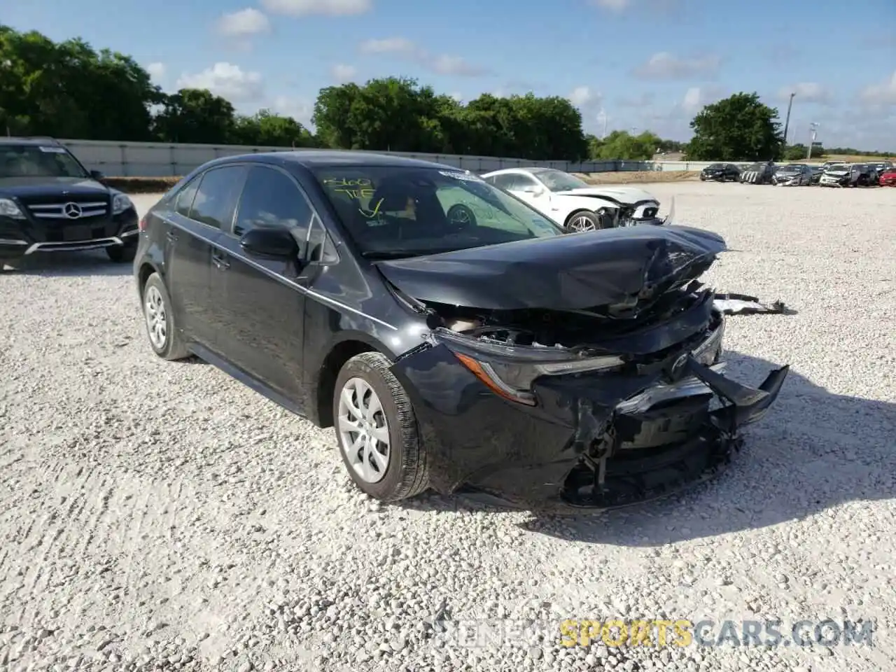 1 Photograph of a damaged car JTDEPMAE9MJ125873 TOYOTA COROLLA 2021