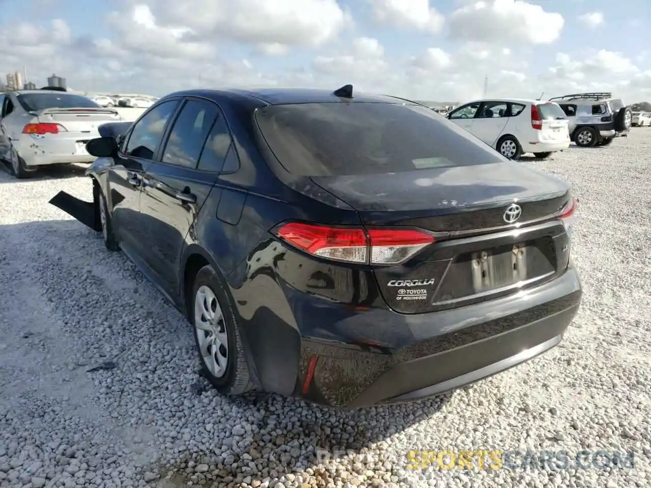 3 Photograph of a damaged car JTDEPMAE9MJ125873 TOYOTA COROLLA 2021