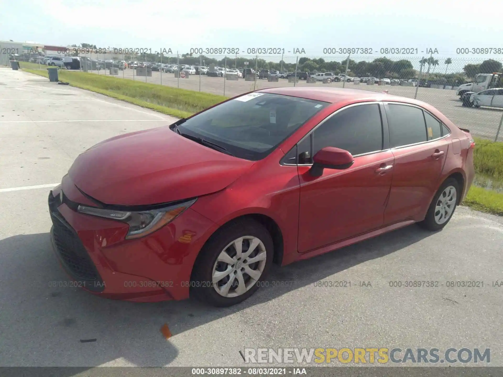 2 Photograph of a damaged car JTDEPMAE9MJ125923 TOYOTA COROLLA 2021