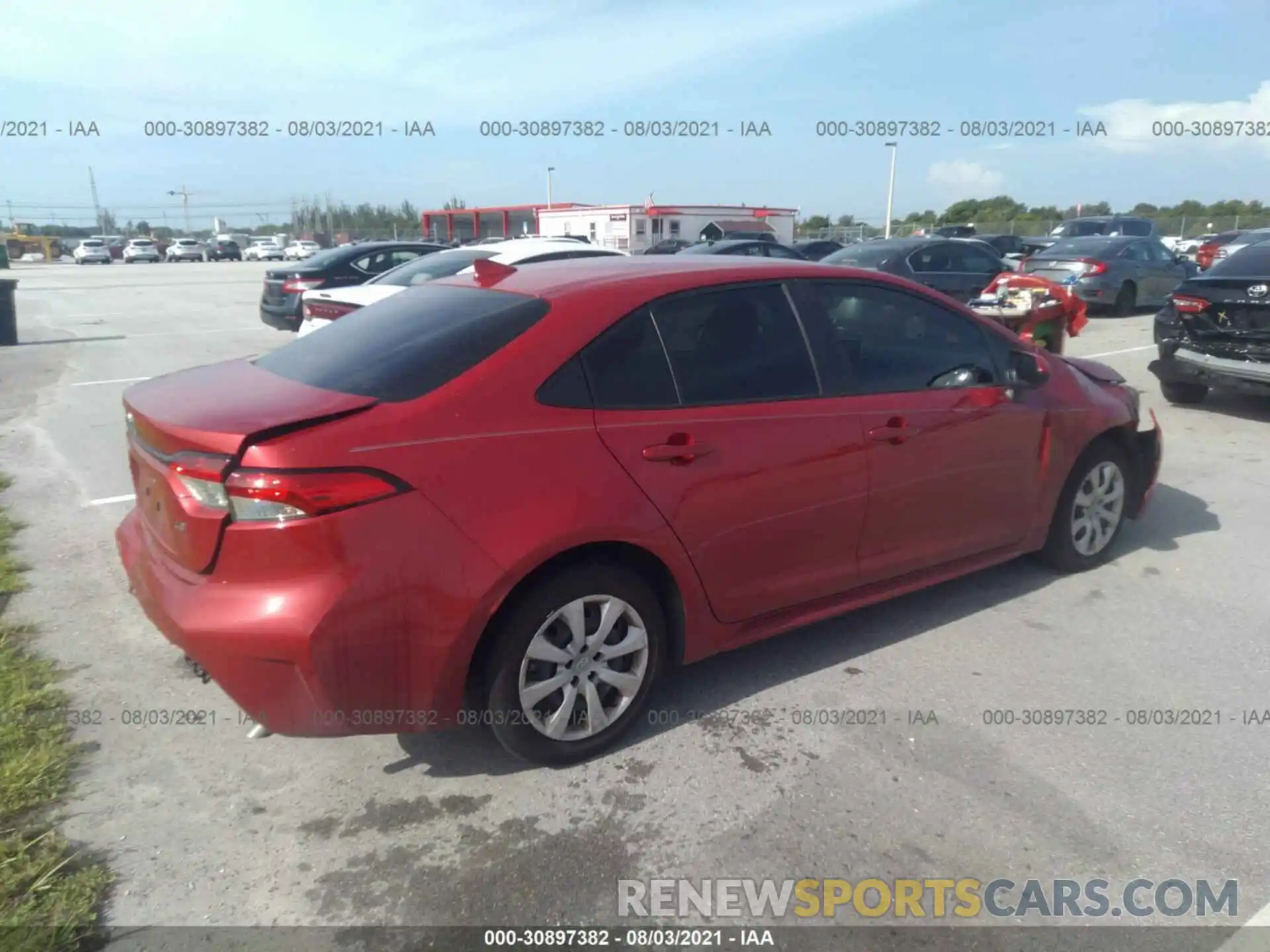 4 Photograph of a damaged car JTDEPMAE9MJ125923 TOYOTA COROLLA 2021