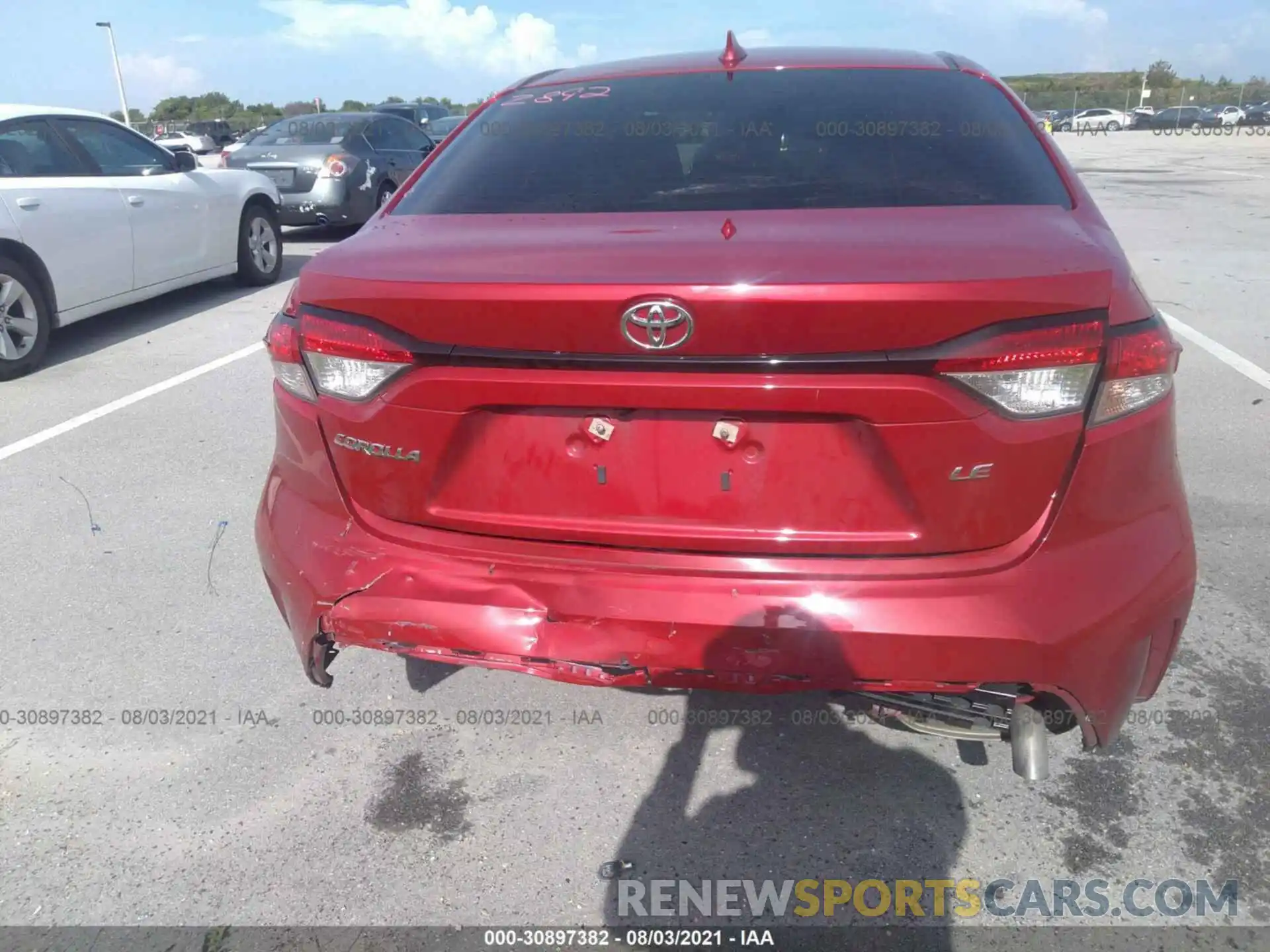 6 Photograph of a damaged car JTDEPMAE9MJ125923 TOYOTA COROLLA 2021