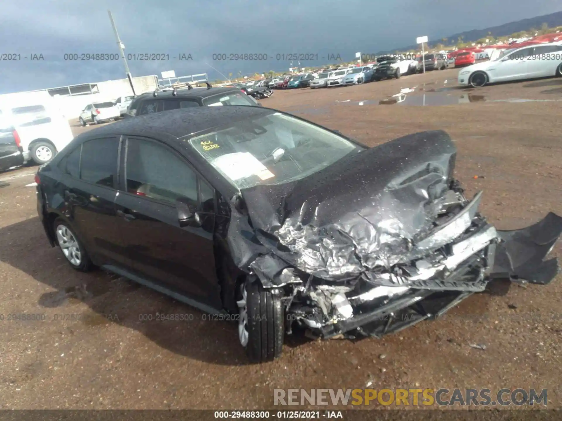 1 Photograph of a damaged car JTDEPMAE9MJ126327 TOYOTA COROLLA 2021