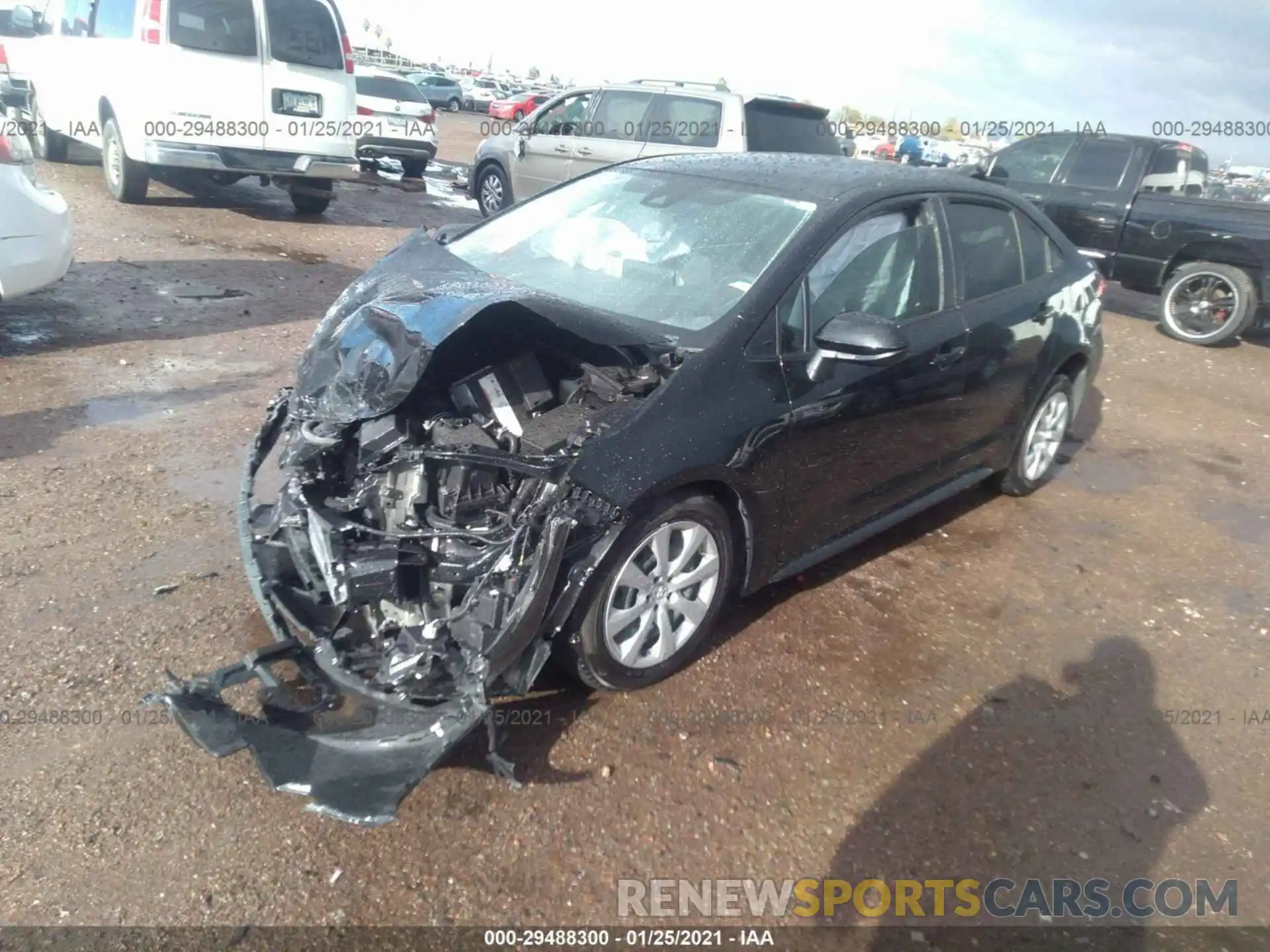 2 Photograph of a damaged car JTDEPMAE9MJ126327 TOYOTA COROLLA 2021