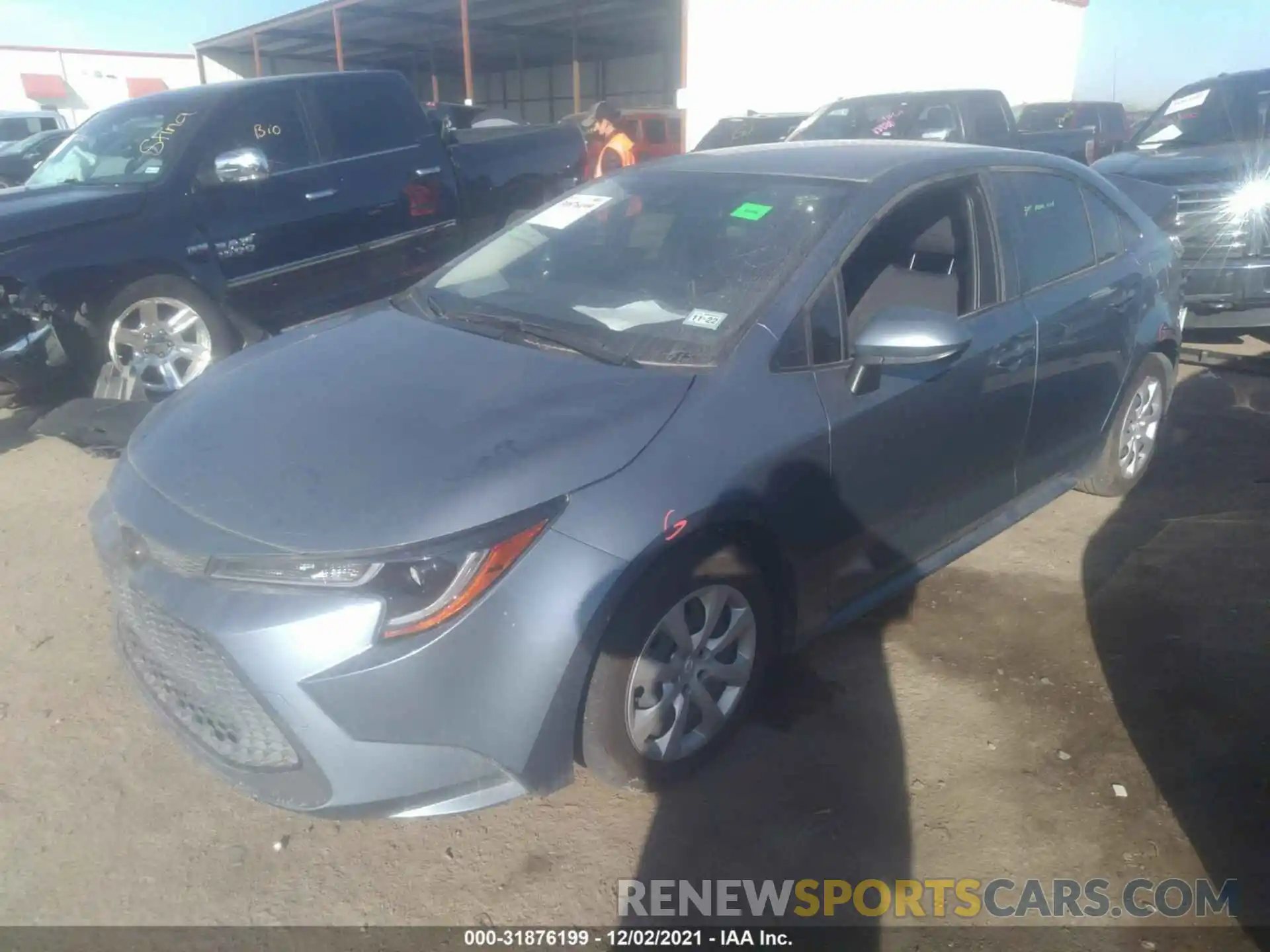 2 Photograph of a damaged car JTDEPMAE9MJ126375 TOYOTA COROLLA 2021