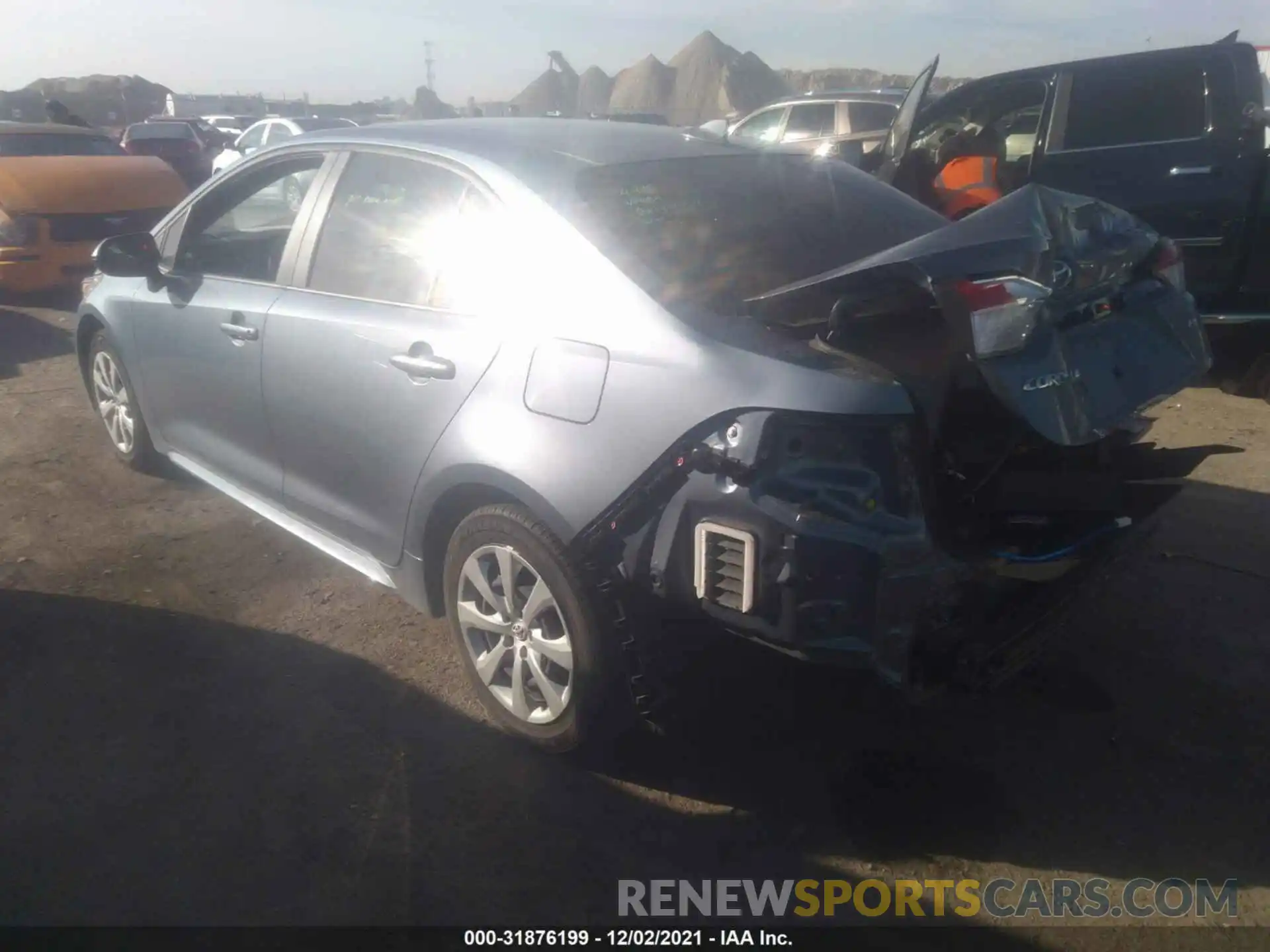 3 Photograph of a damaged car JTDEPMAE9MJ126375 TOYOTA COROLLA 2021