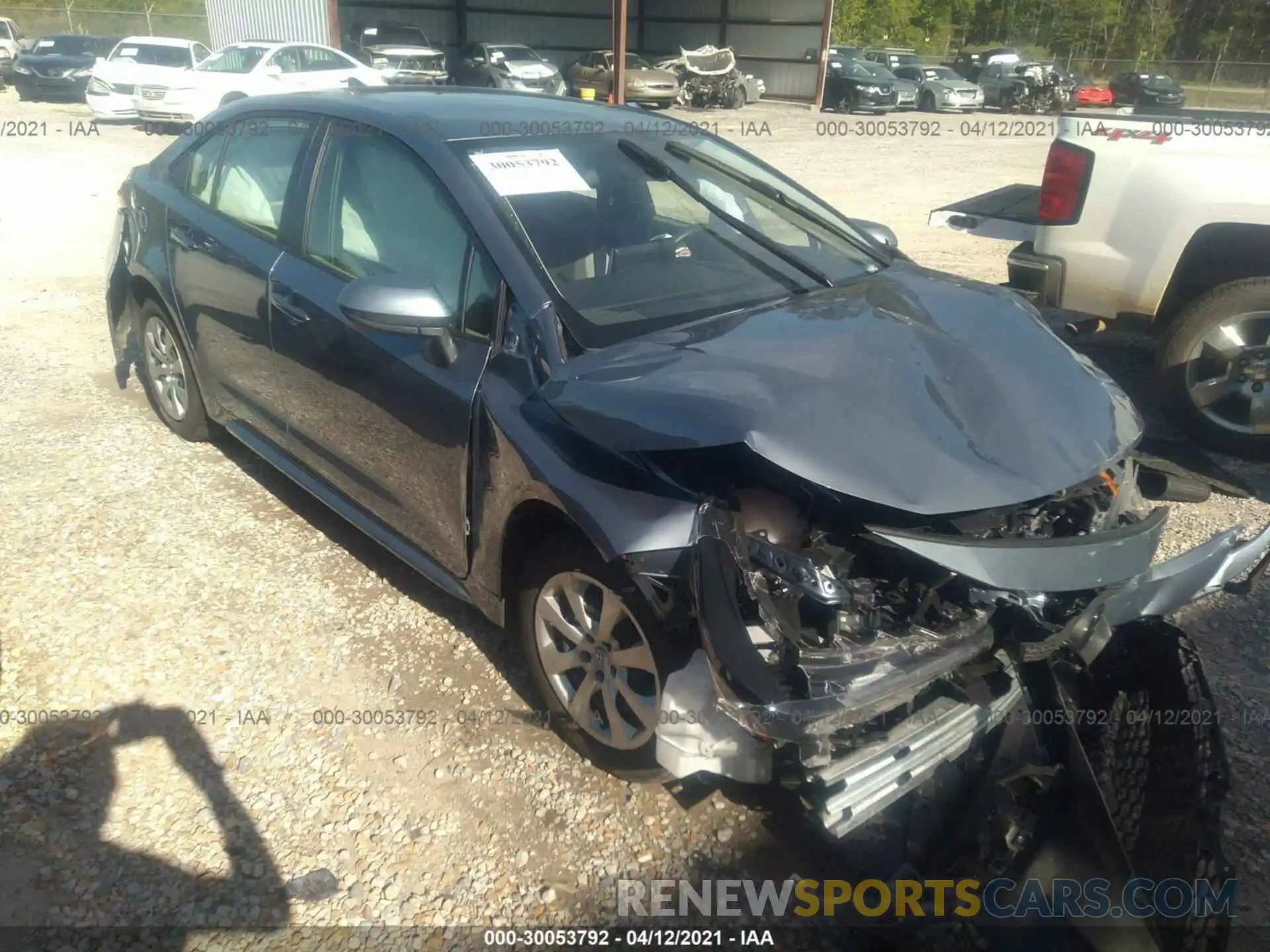 1 Photograph of a damaged car JTDEPMAE9MJ126747 TOYOTA COROLLA 2021