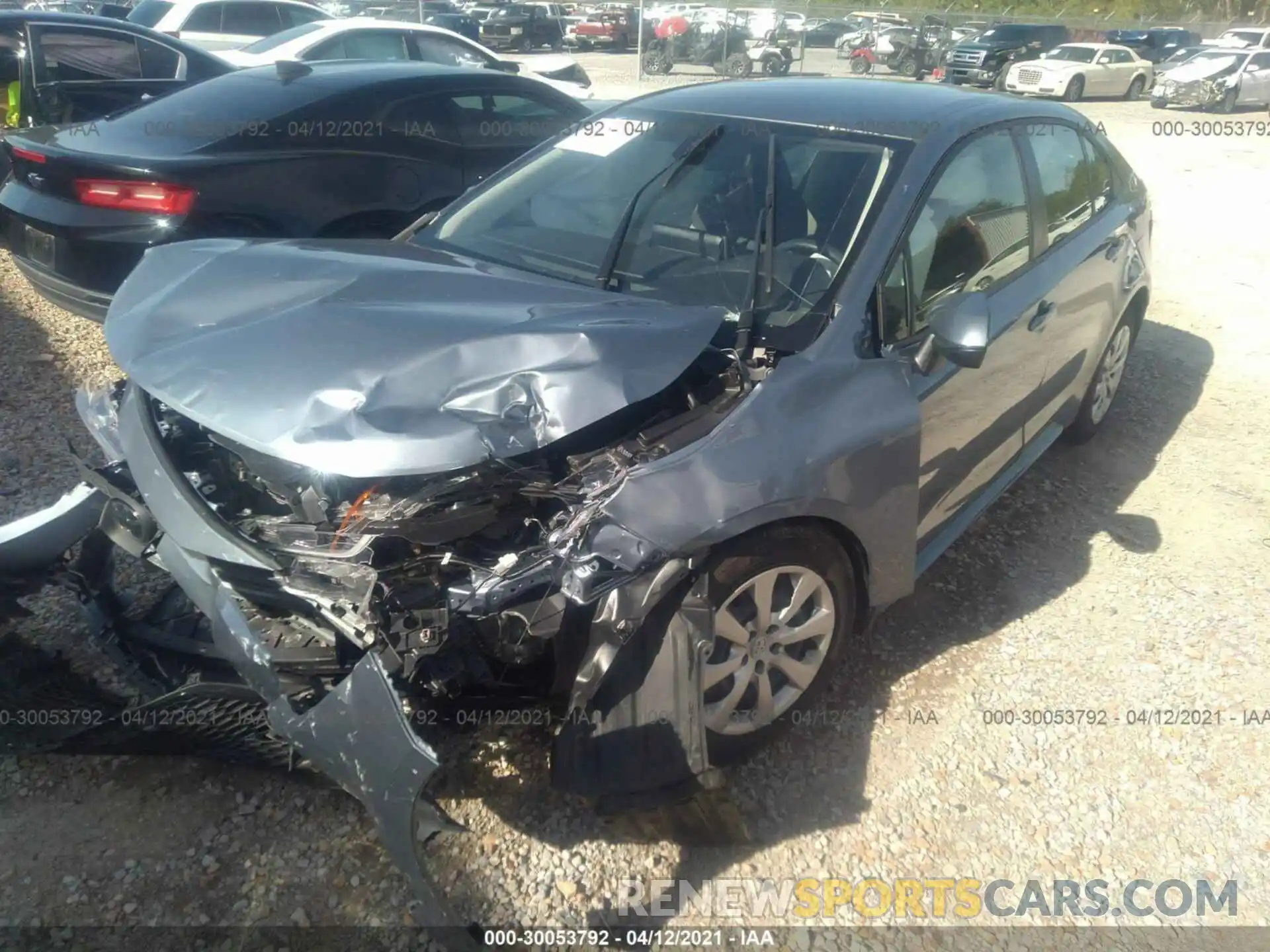 2 Photograph of a damaged car JTDEPMAE9MJ126747 TOYOTA COROLLA 2021